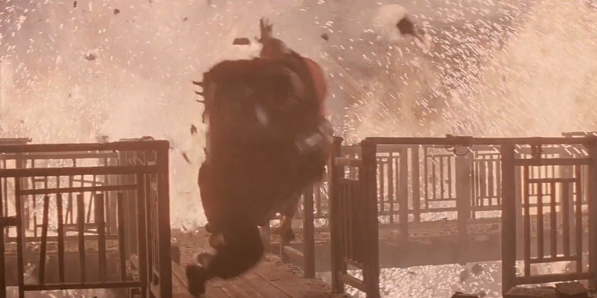 Batman Begins: The League Of Shadows Being Destroyed In A Fireball