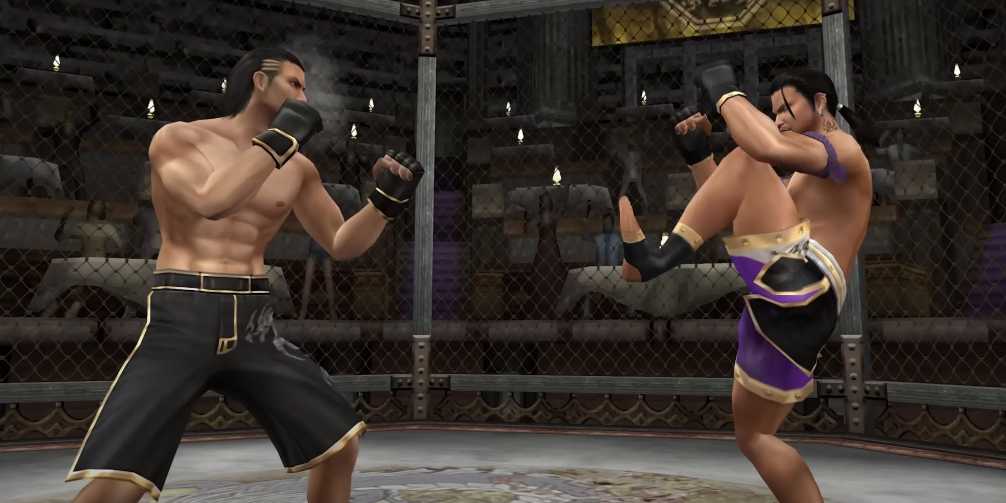 Like A Dragon Black Panther 2, Tatsuya facing off against a muay thai fighter