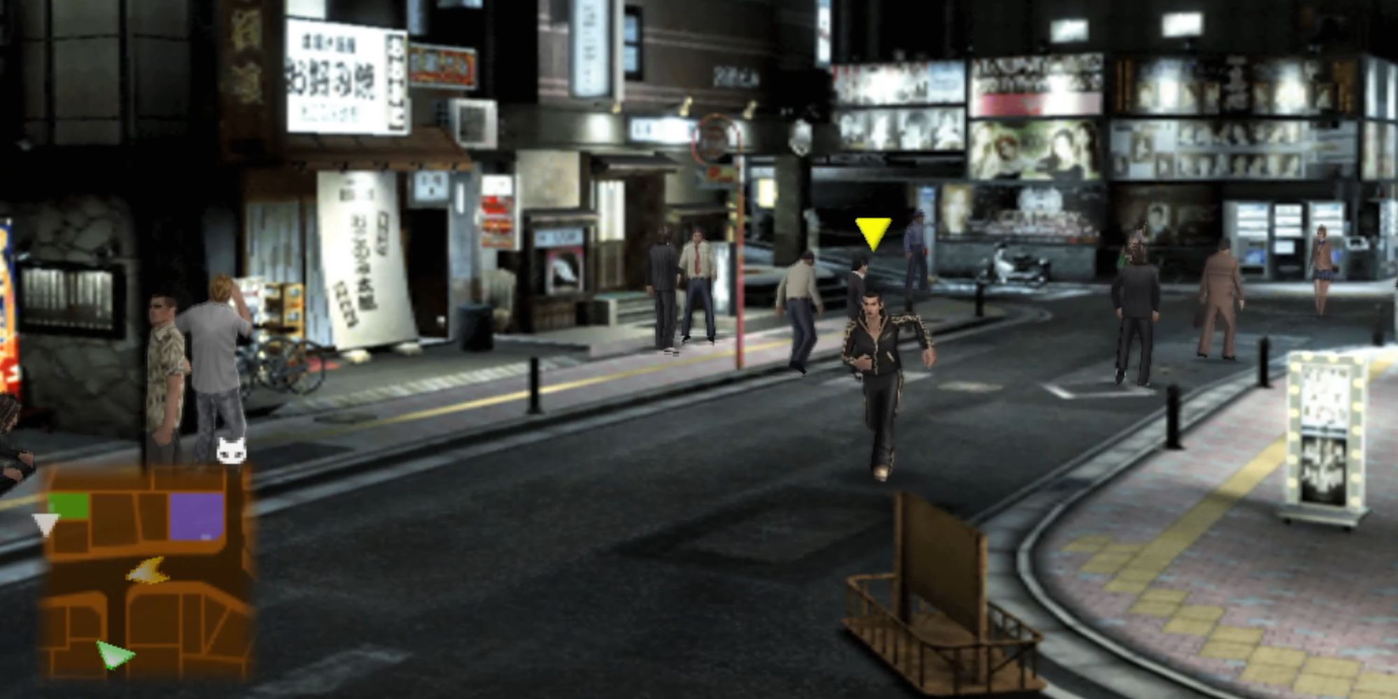 Like A Dragon Black Panther 2, Tatsuya running around Kamurocho