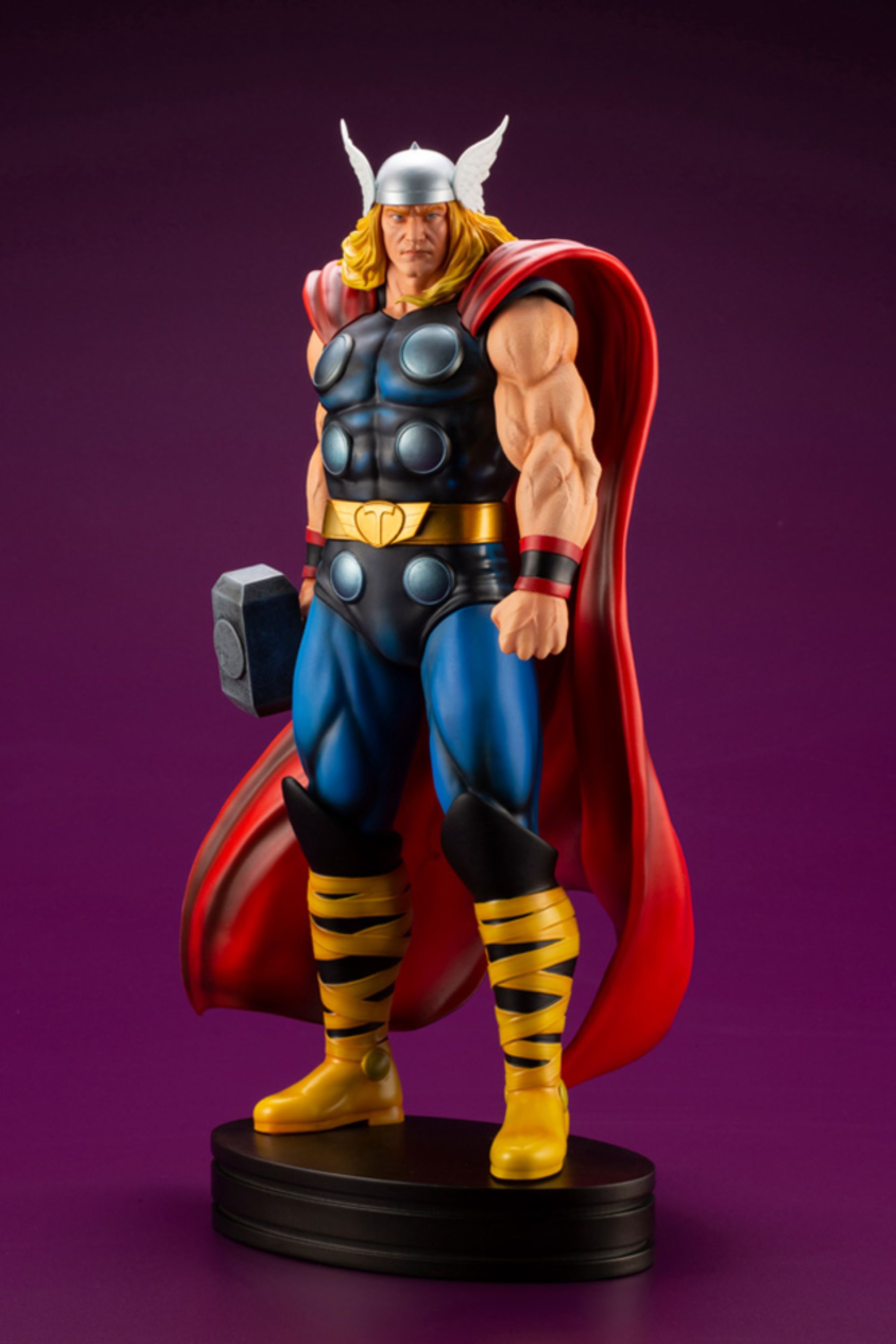 Product Image of Marvel Thor Kotobukiya Statue in front of purple background