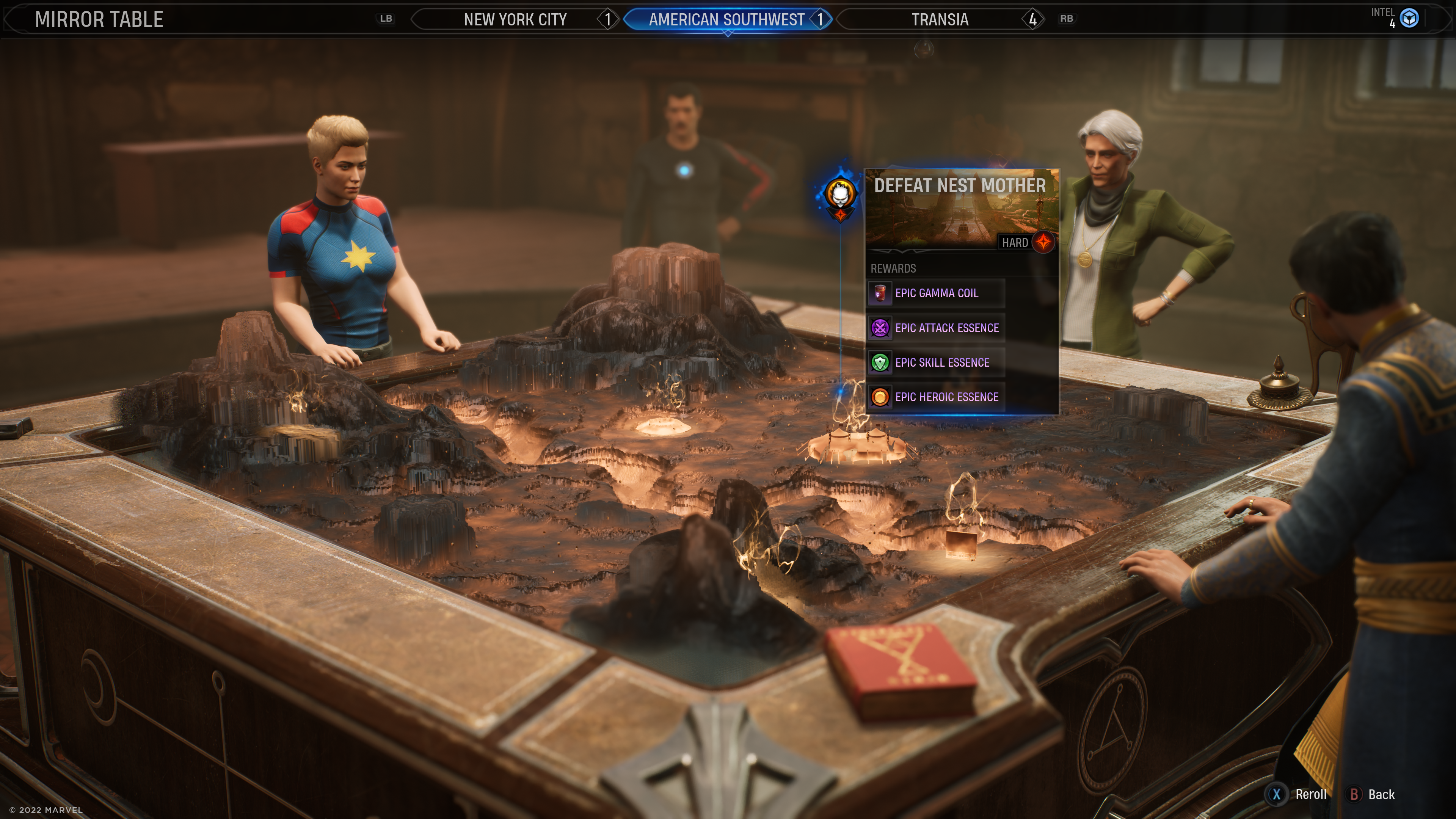 Marvel's Midnight Suns - Looking at the map in the abbey