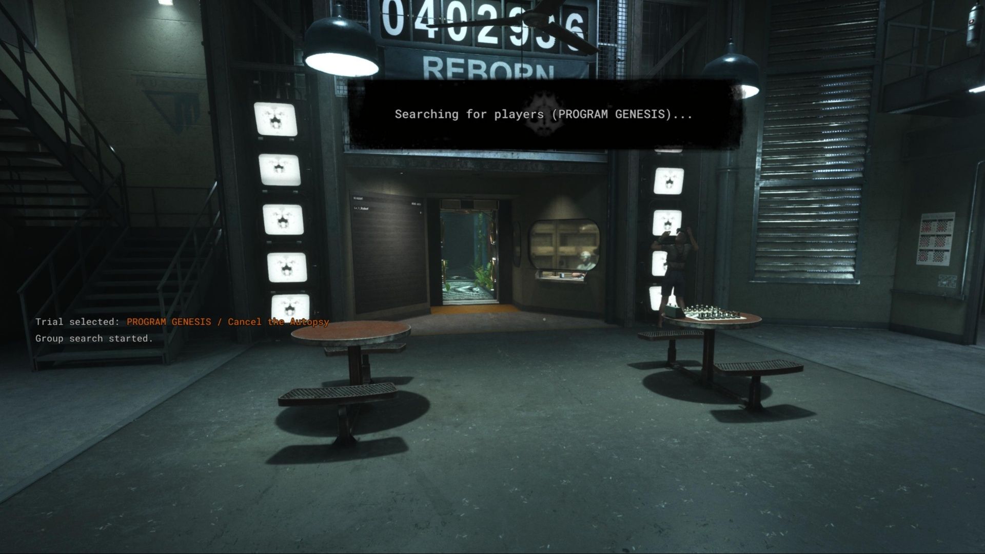 Searching for players to join Program Genesis in The Outlast Trials.
