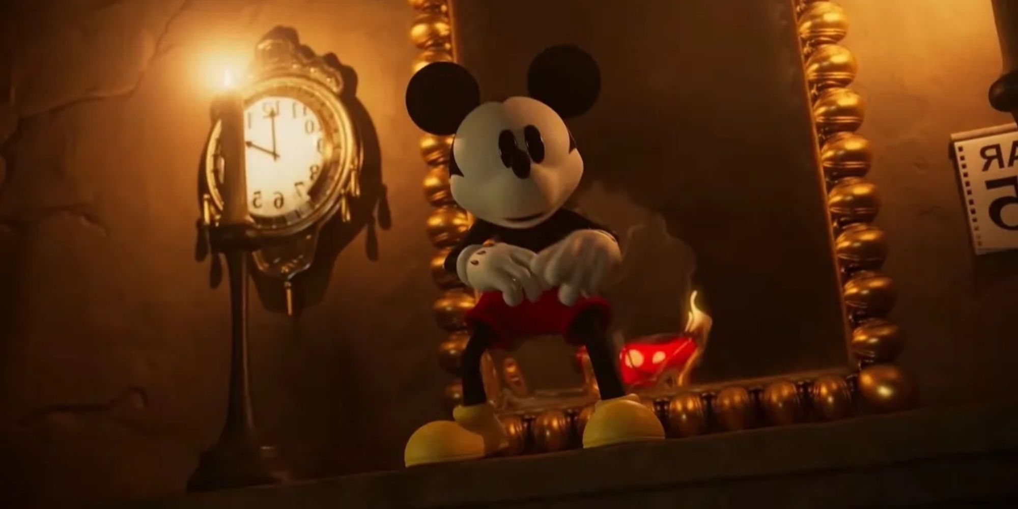 Mickey enters Yen Sid's workshop in Epic Mickey Rebrushed