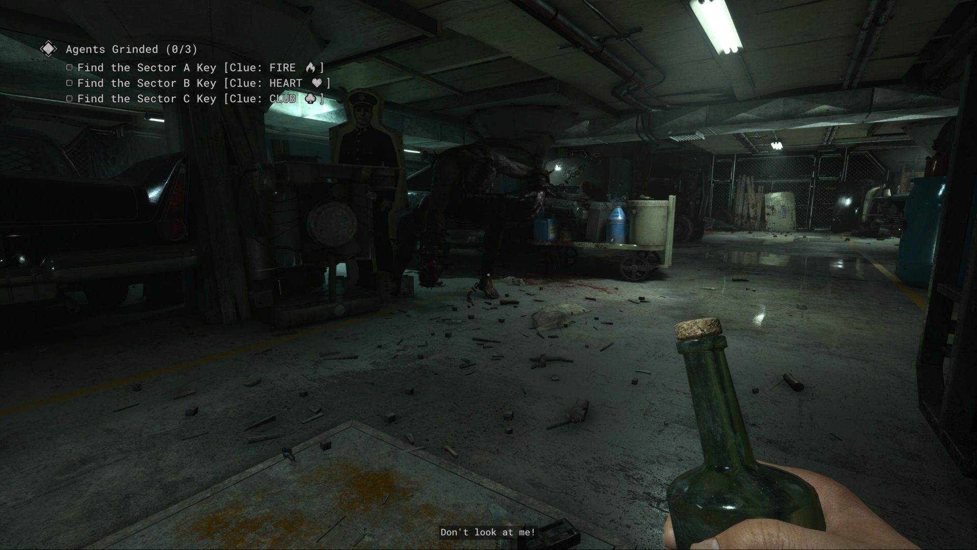 Going through the Police Station and looking for the keys in The Outlast Trials.