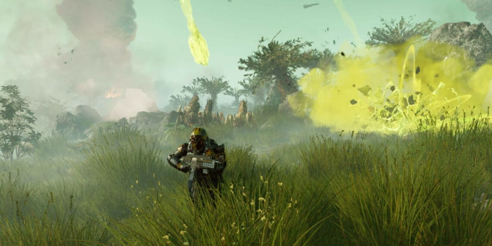 running from an explosion in helldivers 2