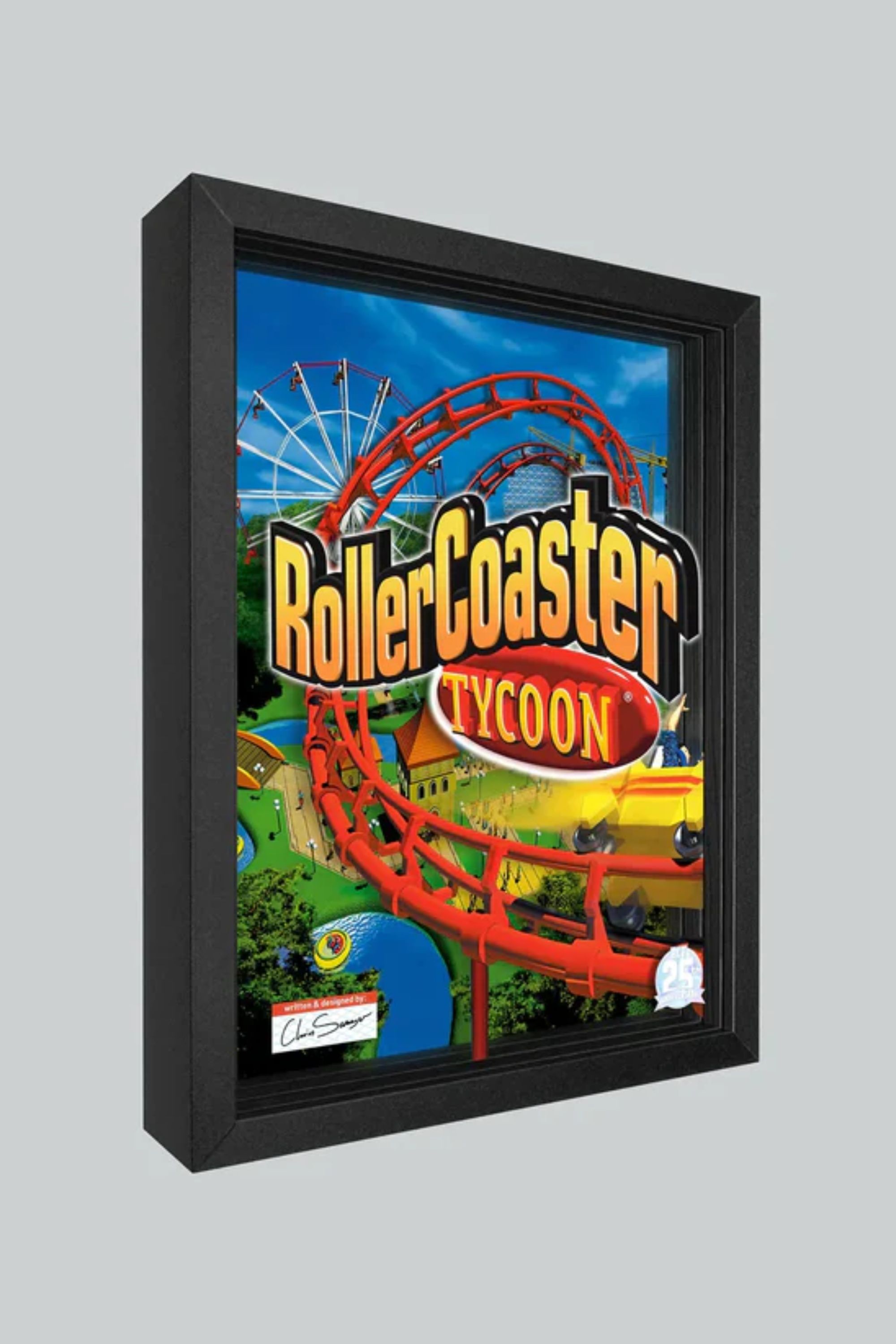 RollerCoaster Tycoon 25th Anniversary Shadowbox Art