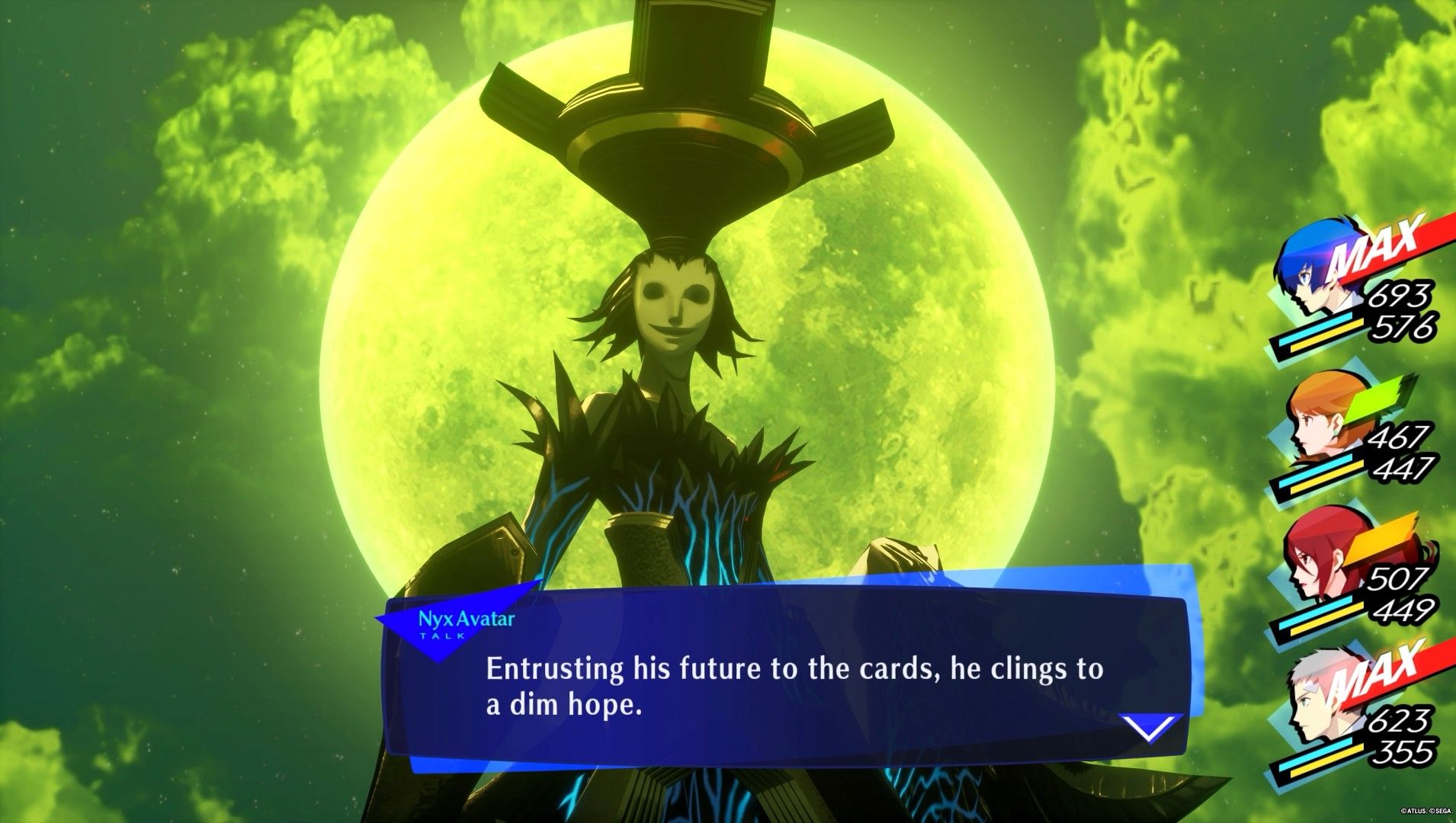 nyx talking about the tarot cards persona 3 reload p3r