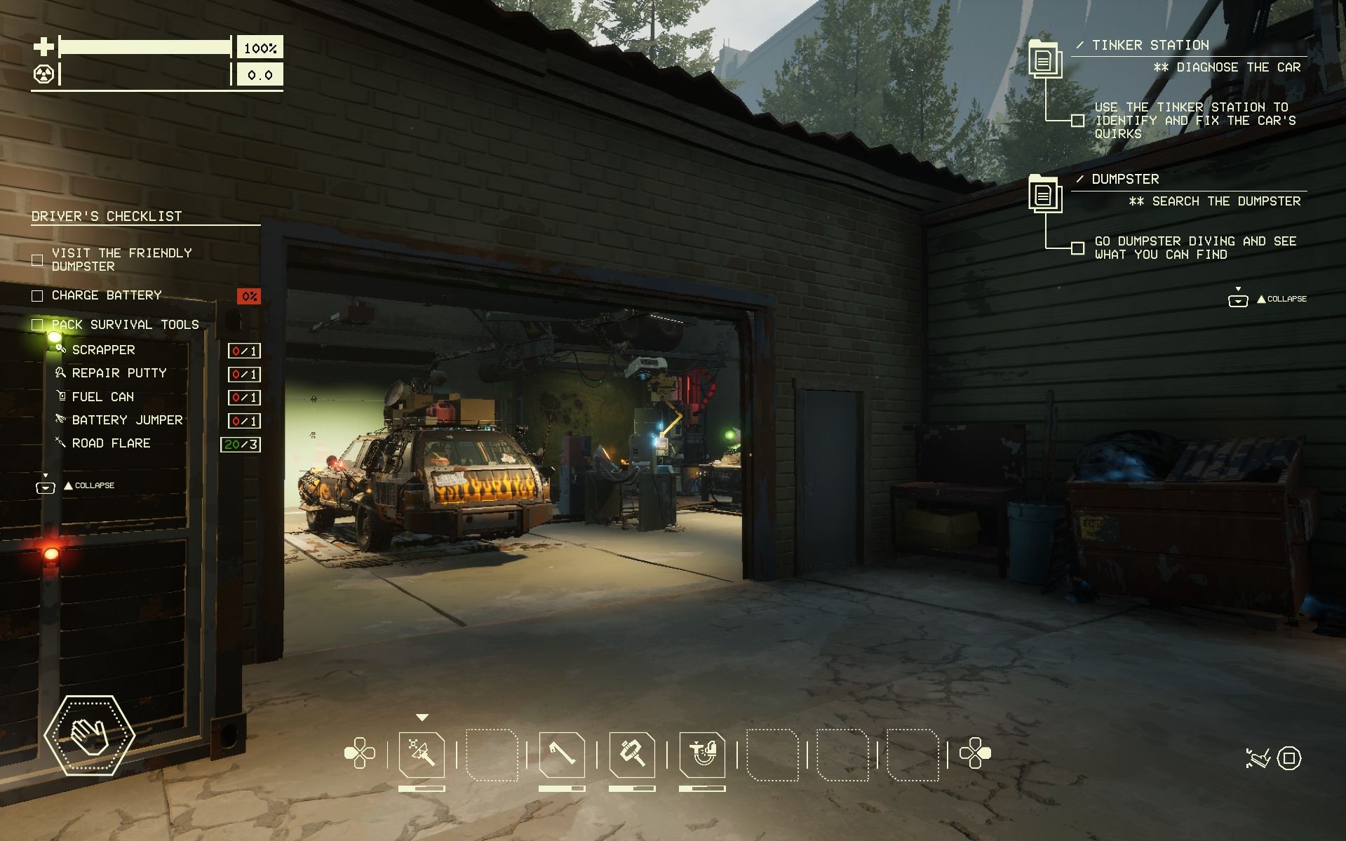 Oppy's Auto shop in Pacific Drive