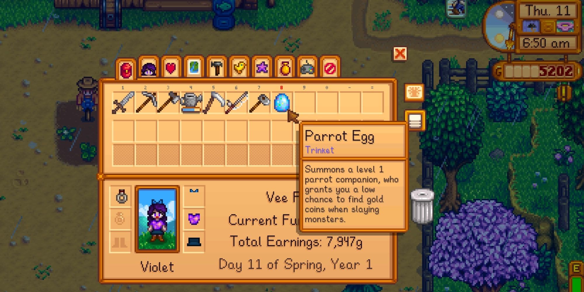 Parrot Egg in Stardew Valley