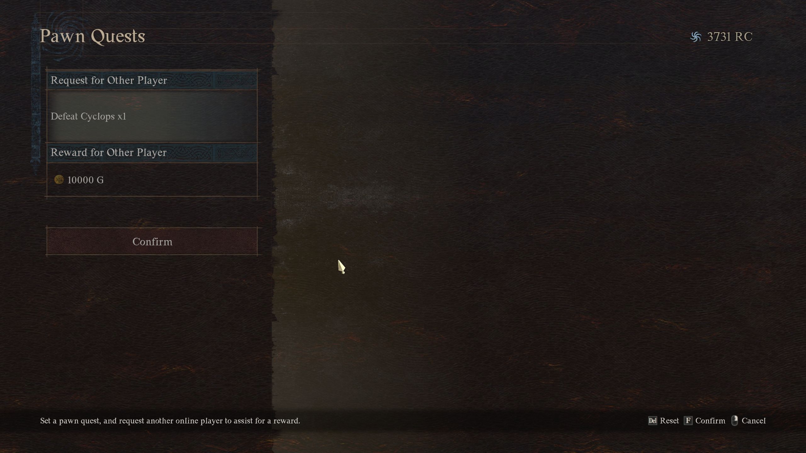 Pawn Quest menu - Dragon's Dogma 2