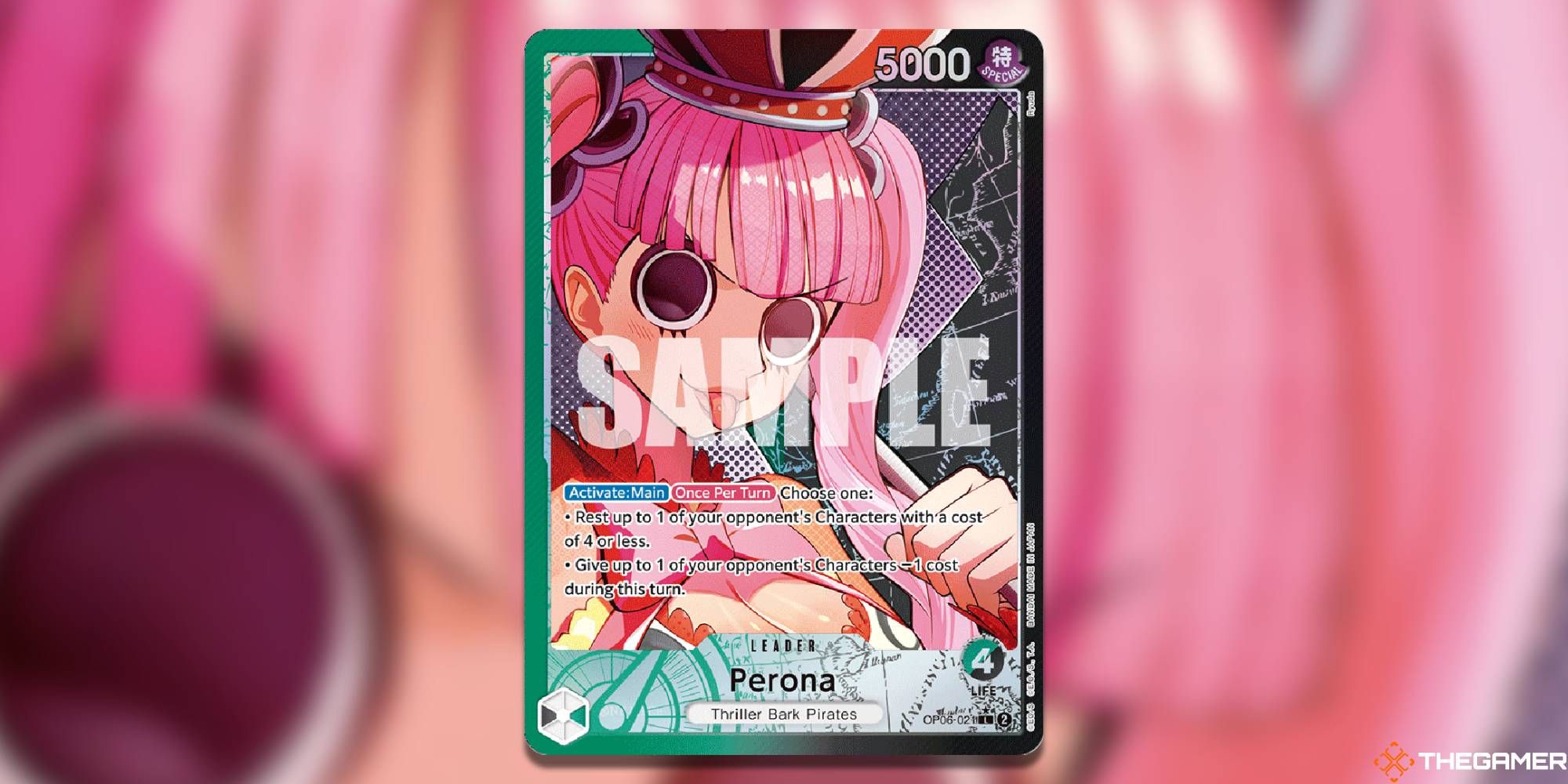 perona leader alternate art op06 wings of the captain one piece card game