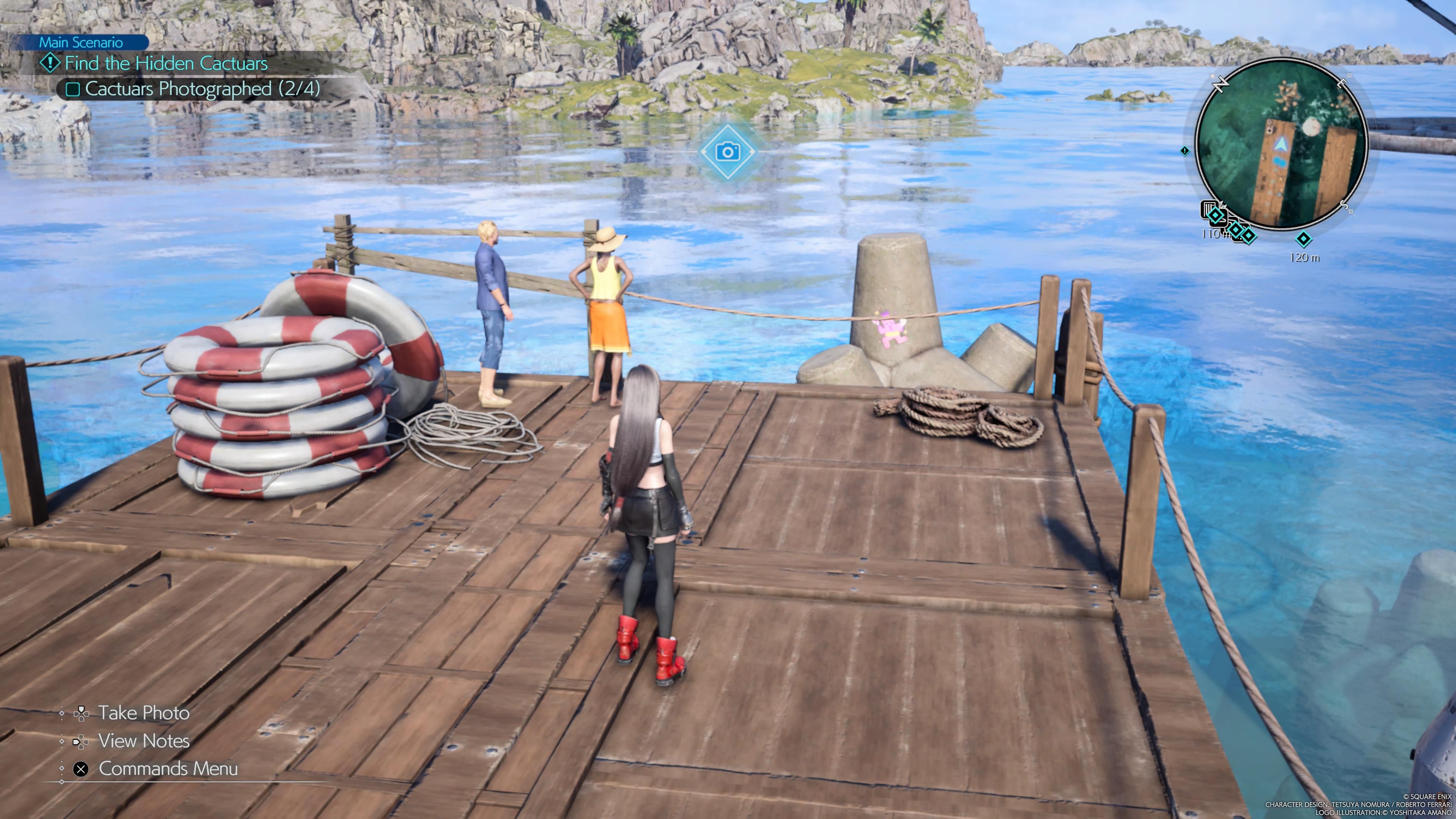 Picture showing the location of the Cactuar 2 - FF7 Rebirth