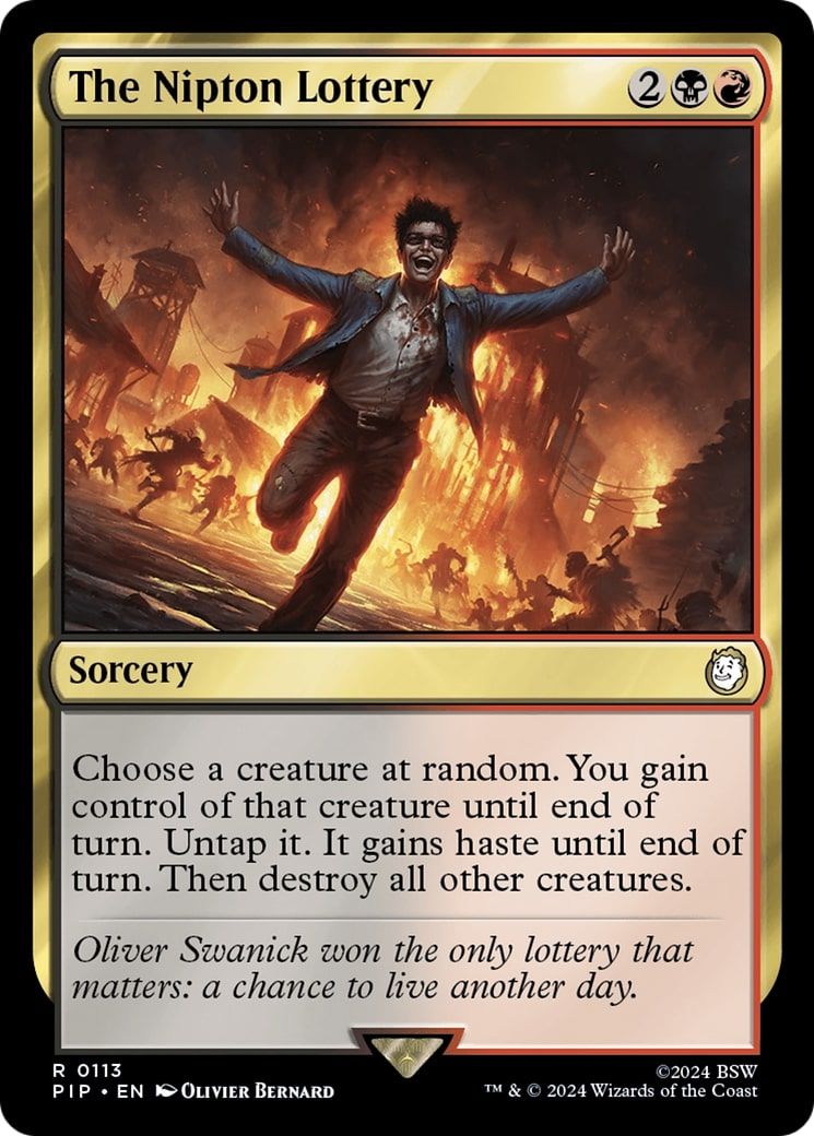 The Lipton Lottery Magic: The Gathering card