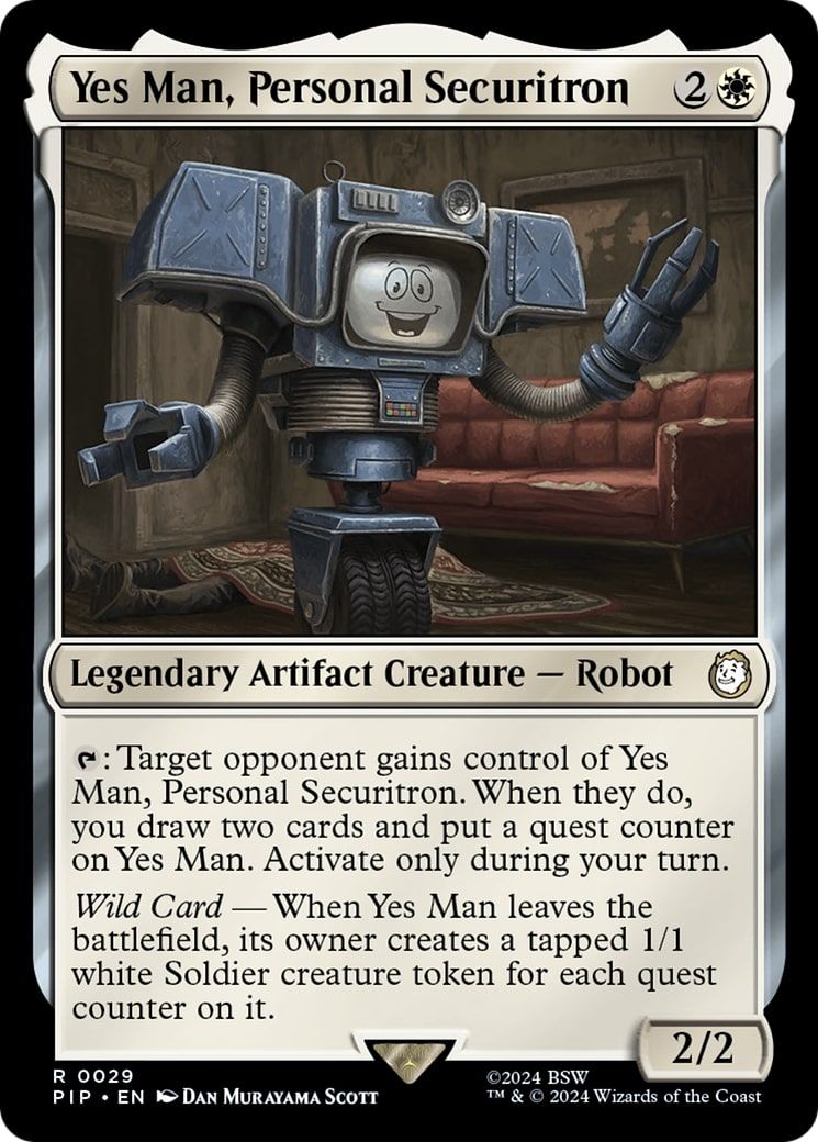 Yes Man, Personal Securitron Magic: The Gathering card