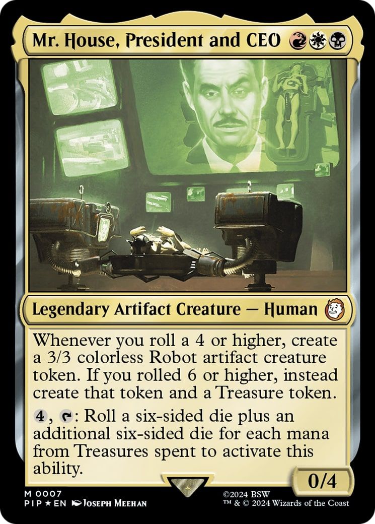 Mr. House, President and CEO Magic: The Gathering card