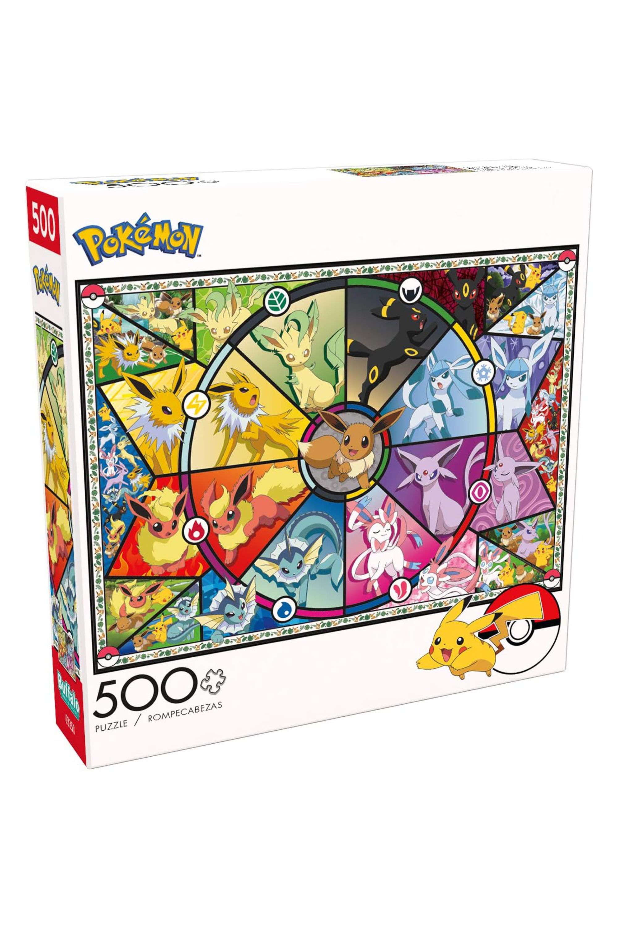 Box For Pokemon Eevee Stained Glass Jigsaw Puzzle