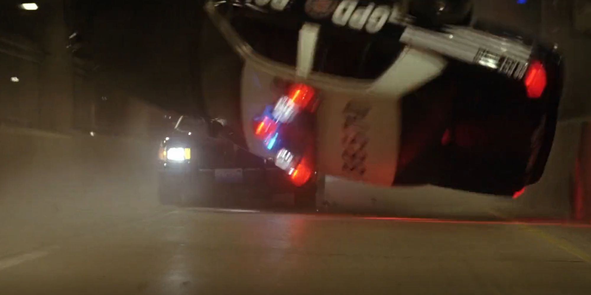 Batman Begins: Batman Launching A Police Car With Land Mines