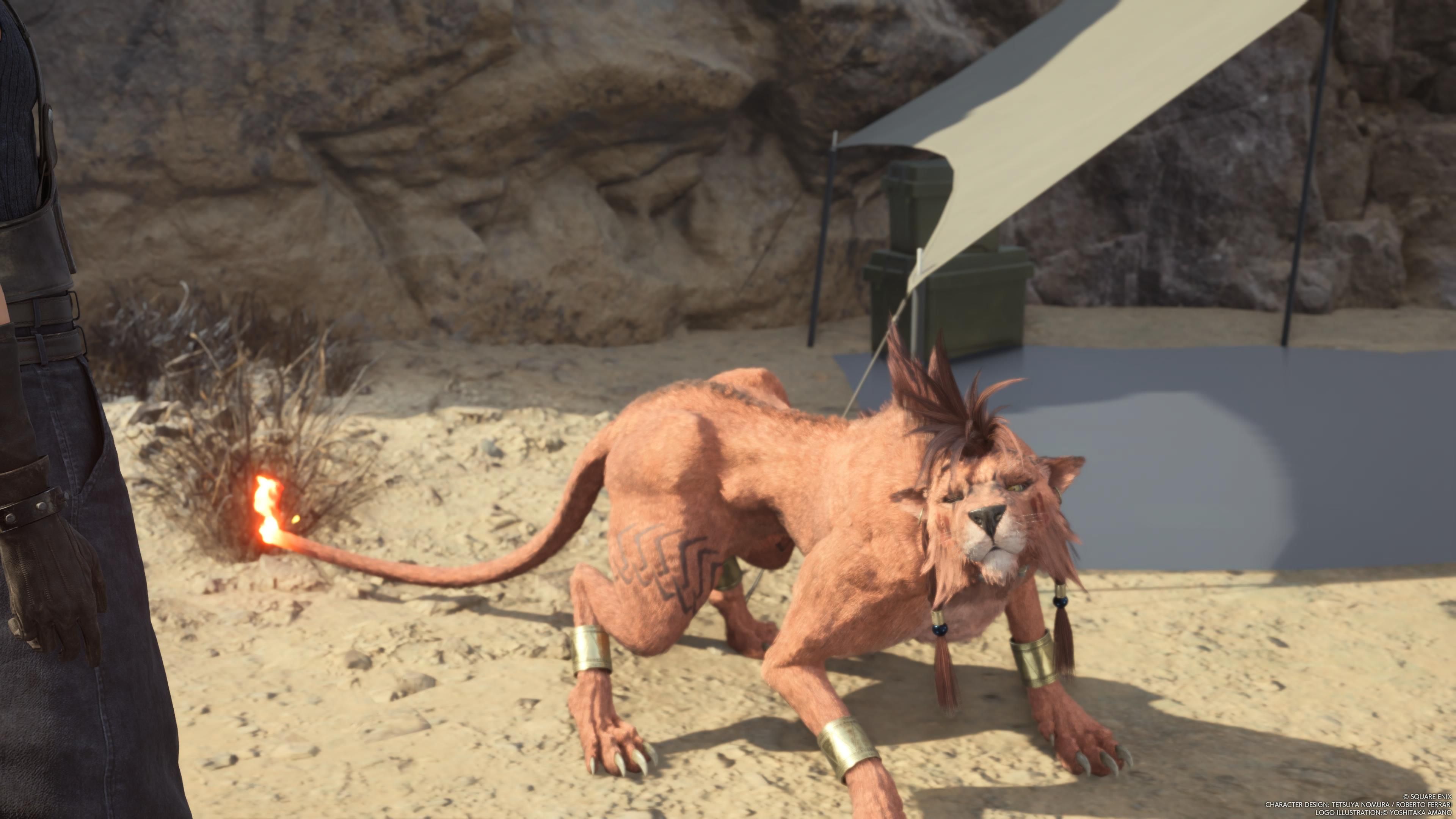 Red XIII is interested in smoked meat in FF7 Rebirth
