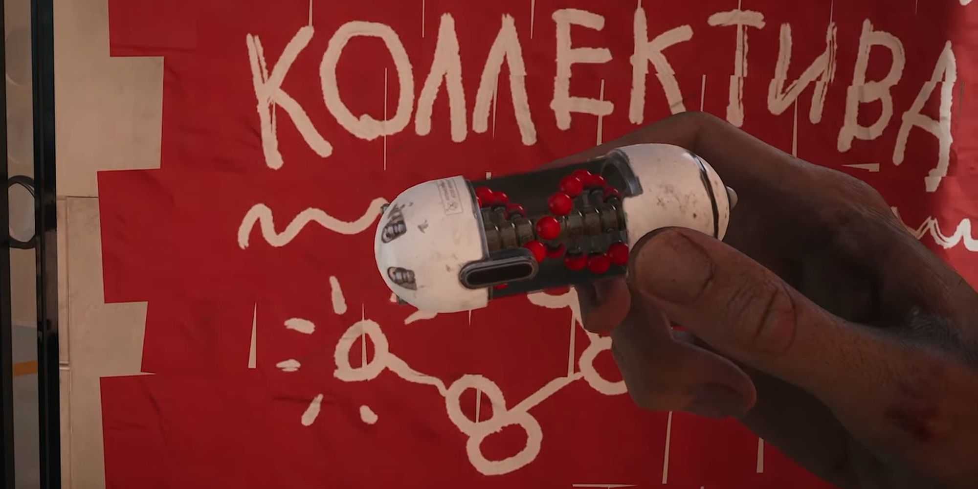 Atomic Heart: P3 Examining A Red Polymer Container
