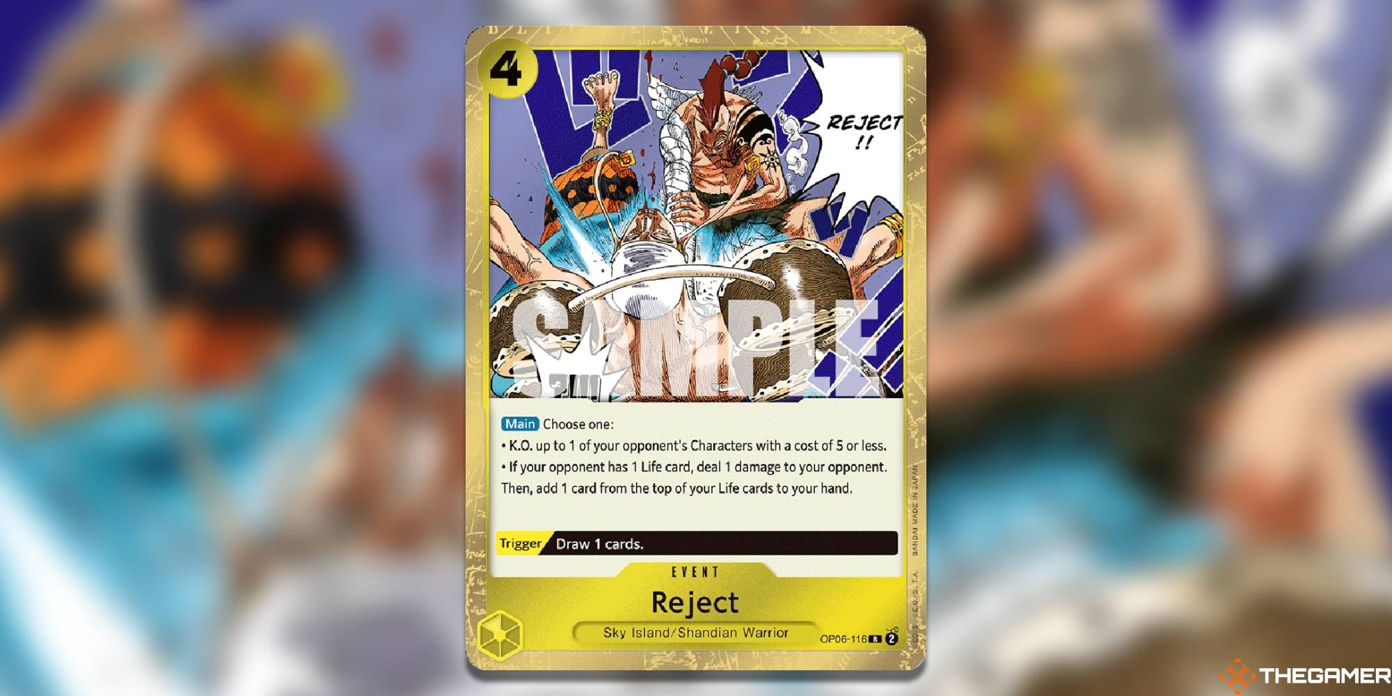 reject op-06 wings of the captain one piece card game