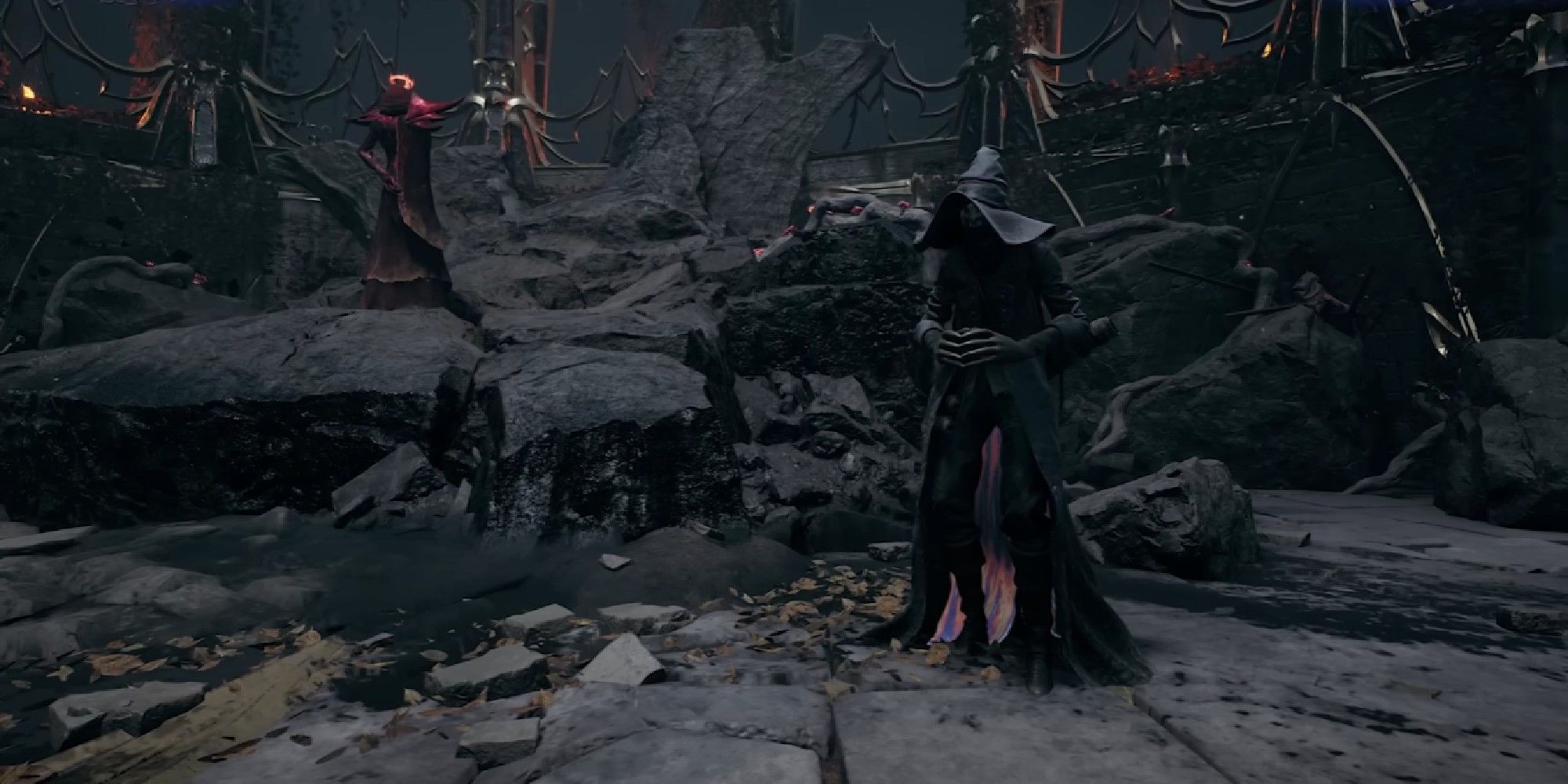Remnant 2 red king and leywise at the throne room
