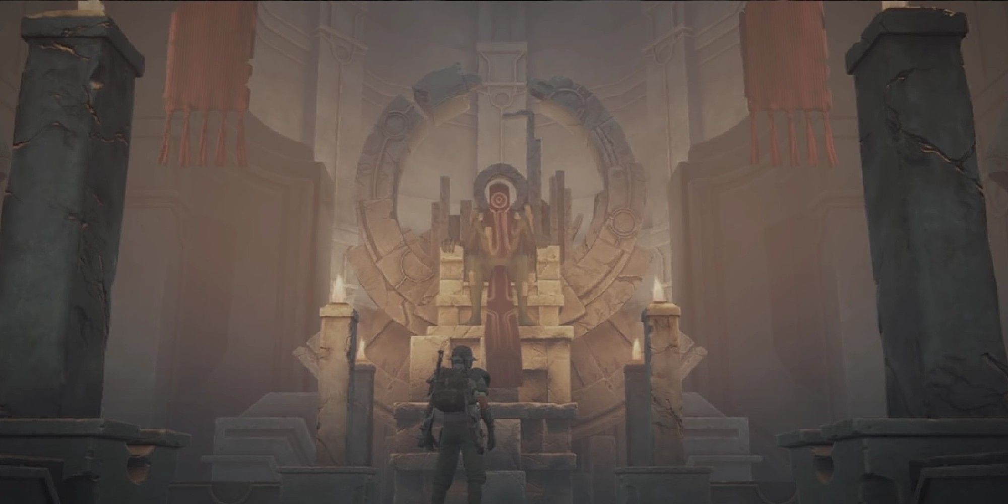 Remnant from the ashes player talking to the keeper of the labyrinth
