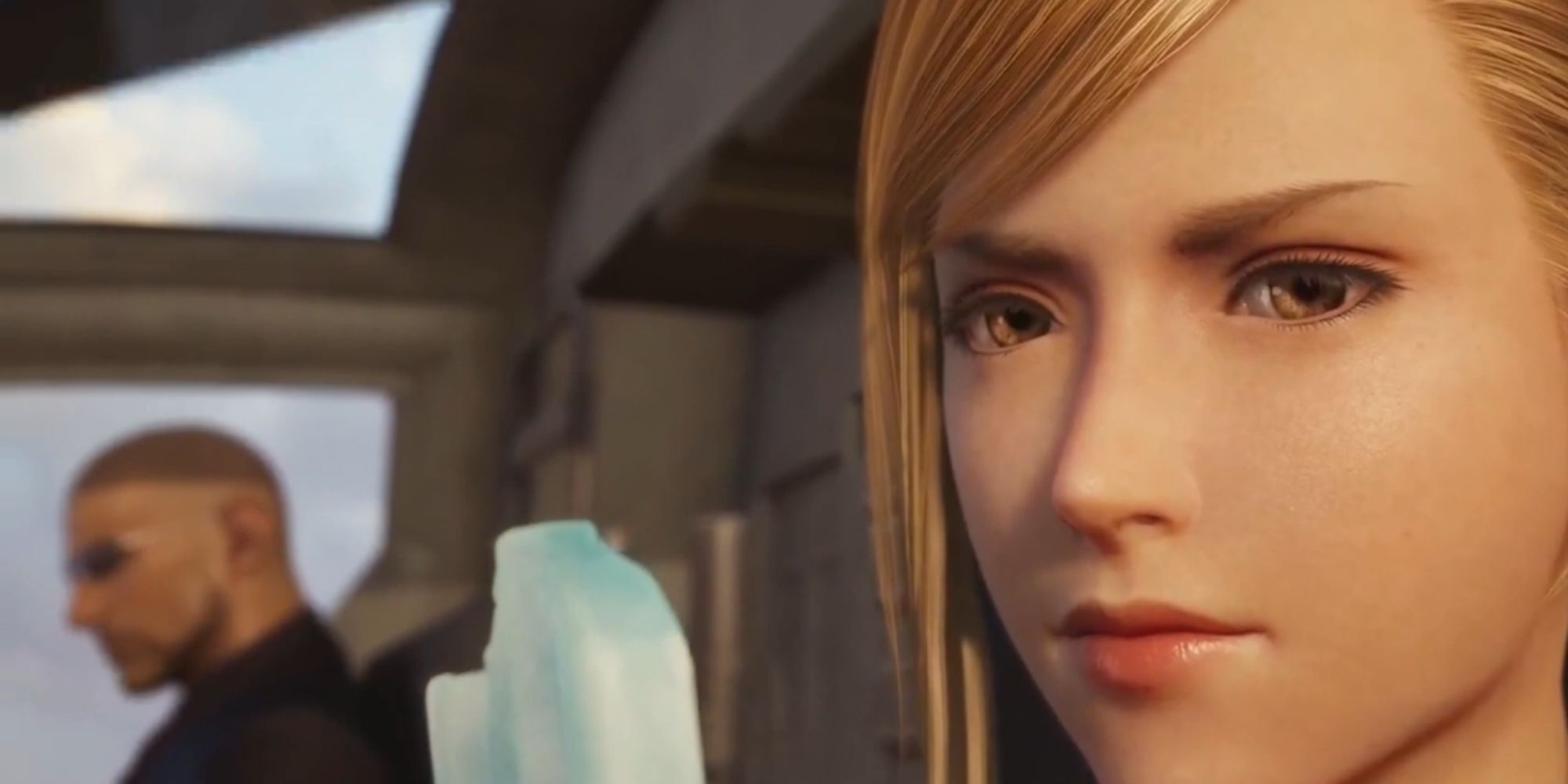 Elena looking at ice cream in Final fantasy 7 Rebirth
