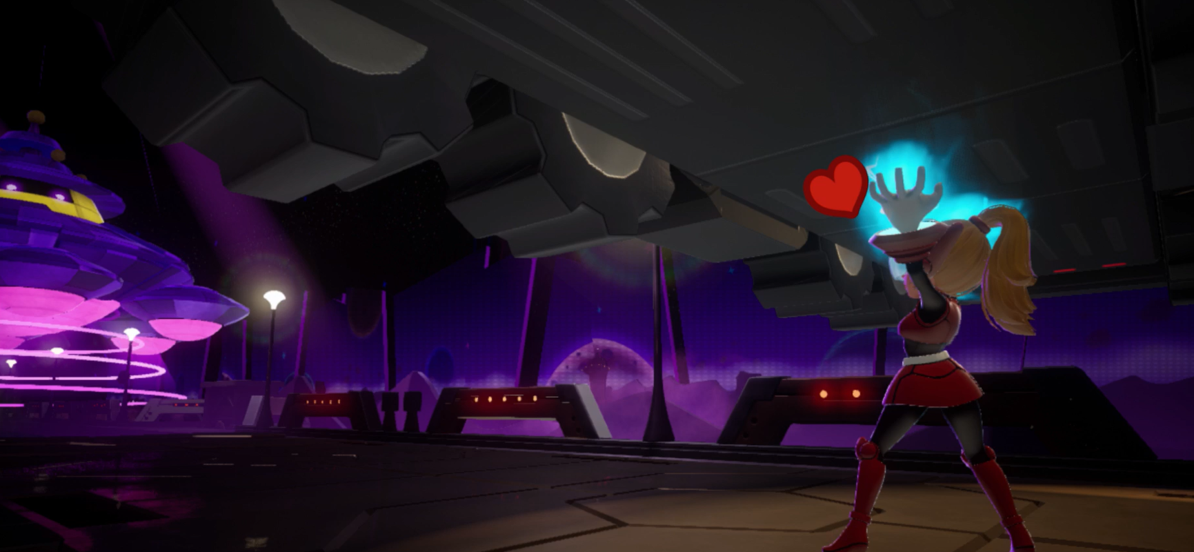Princess Peach Showtime Mighty Peach holding a huge bus