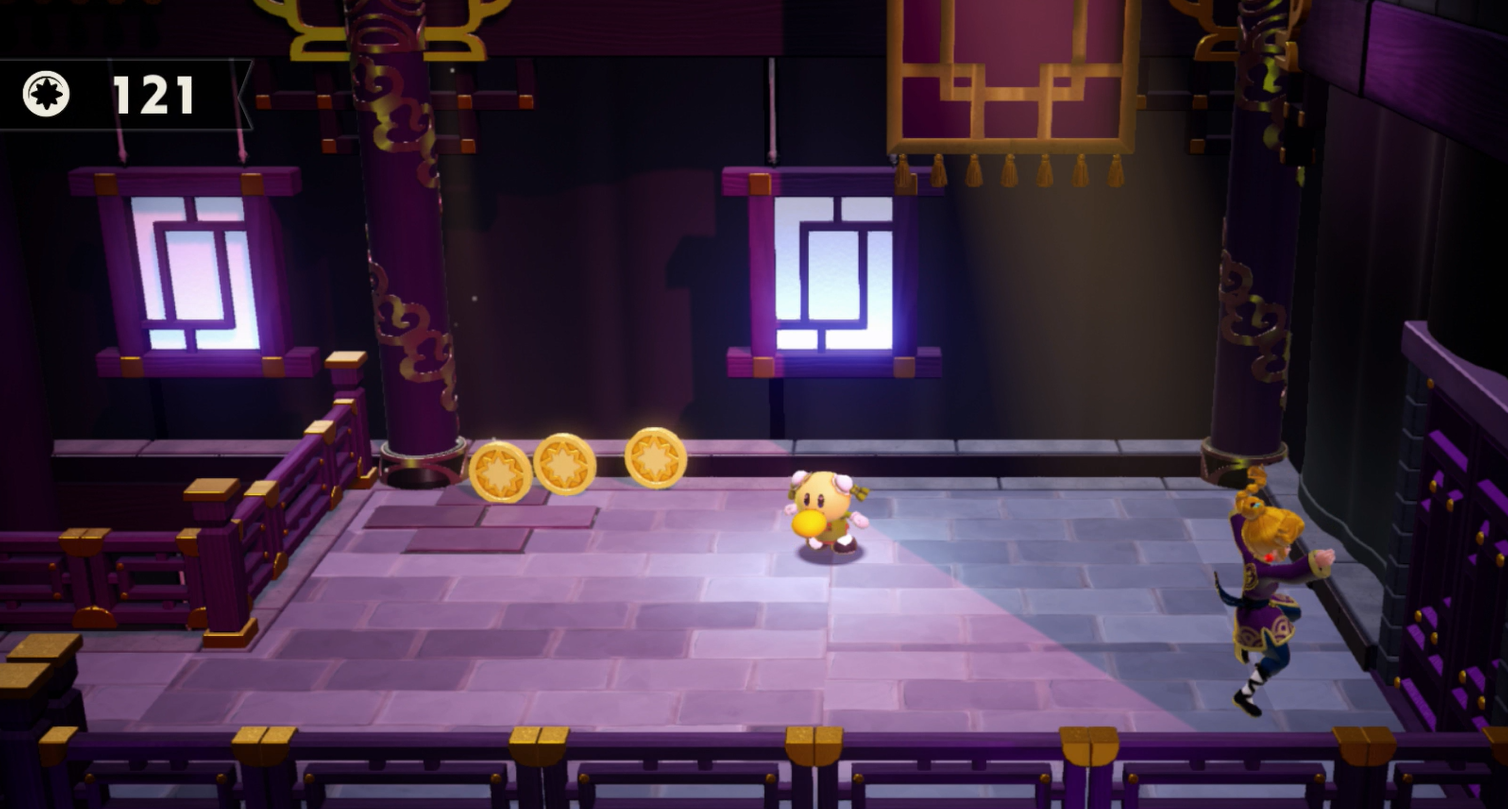 Princess Peach Showtime Peach rescuing the first kung fu student
