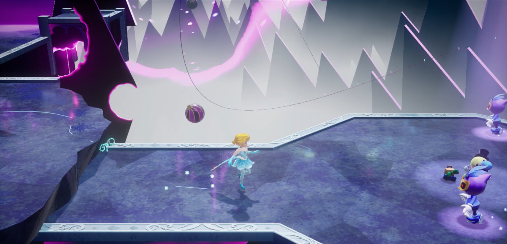 Princess Peach Showtime Peach finding the Ribbon Man in The Dark Ice