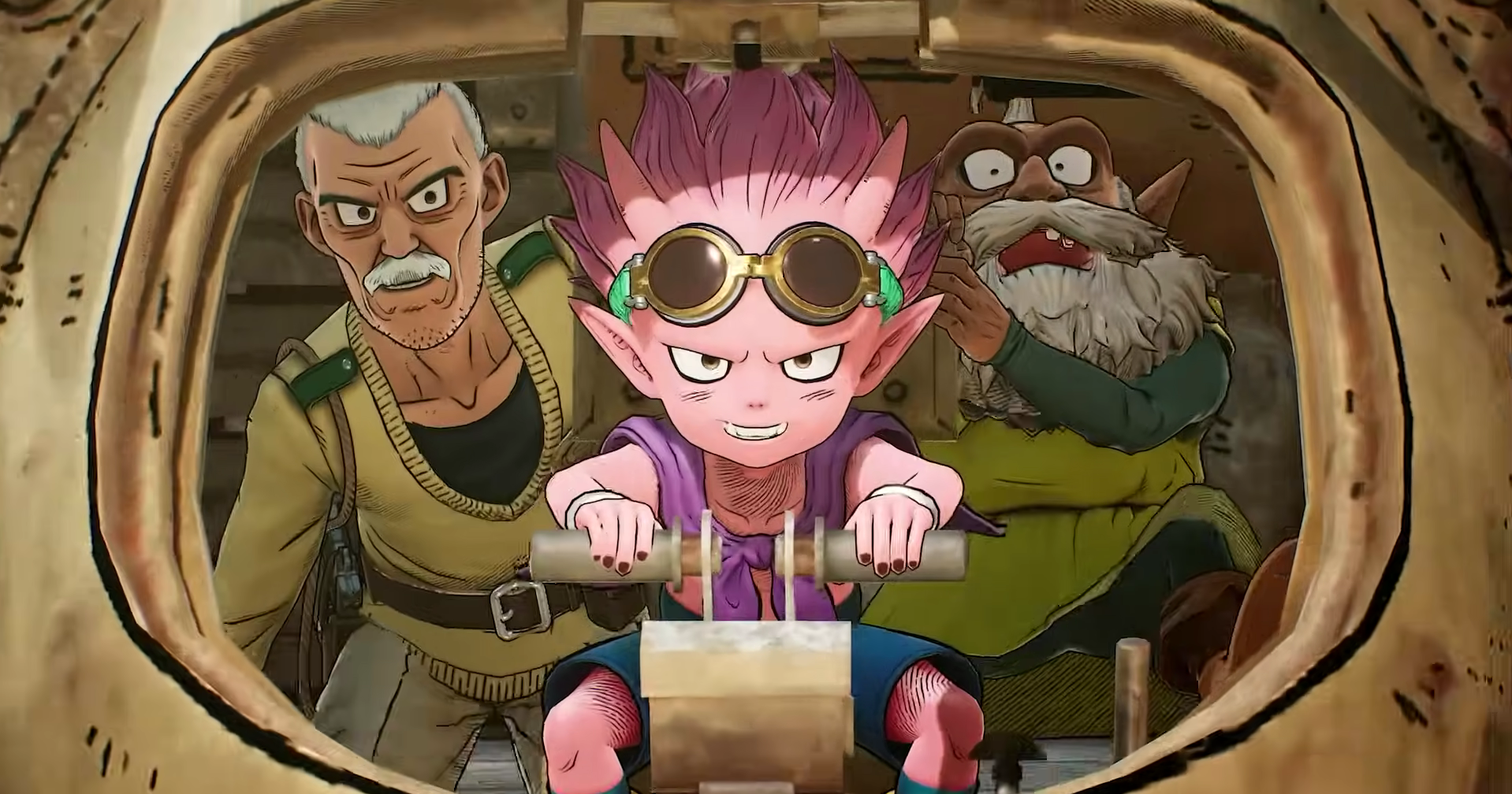 Beelzebub riding a tank in Sand Land.