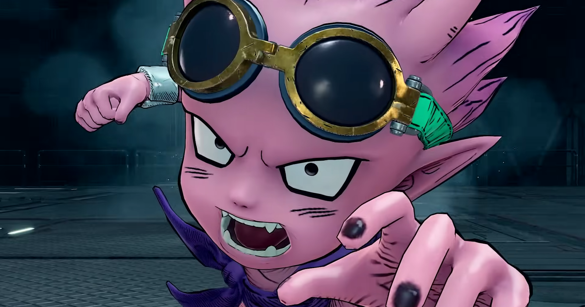 Beelzebub readying a punch in Sand Land.