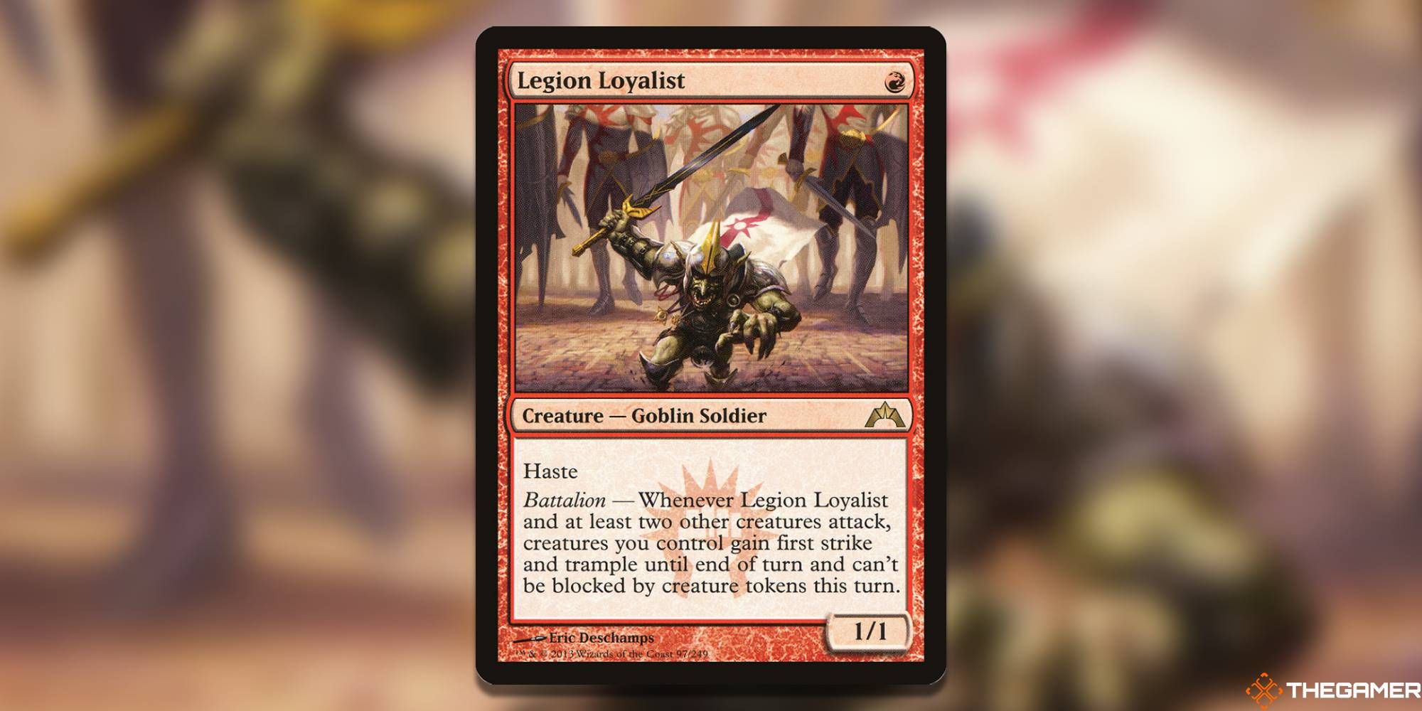 Screenshot of Legion Loyalist from MTG Gatecrash