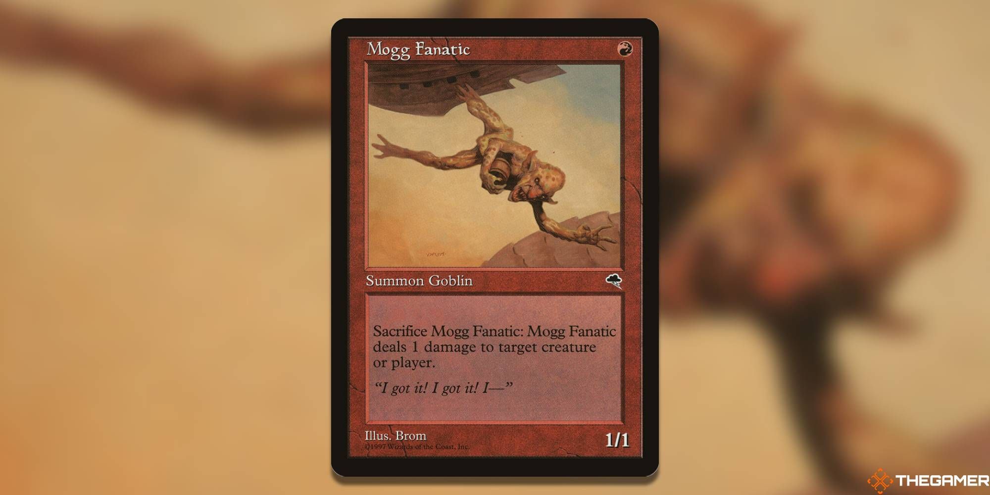 Screenshot of Mogg Fanatic from MTG Tempest