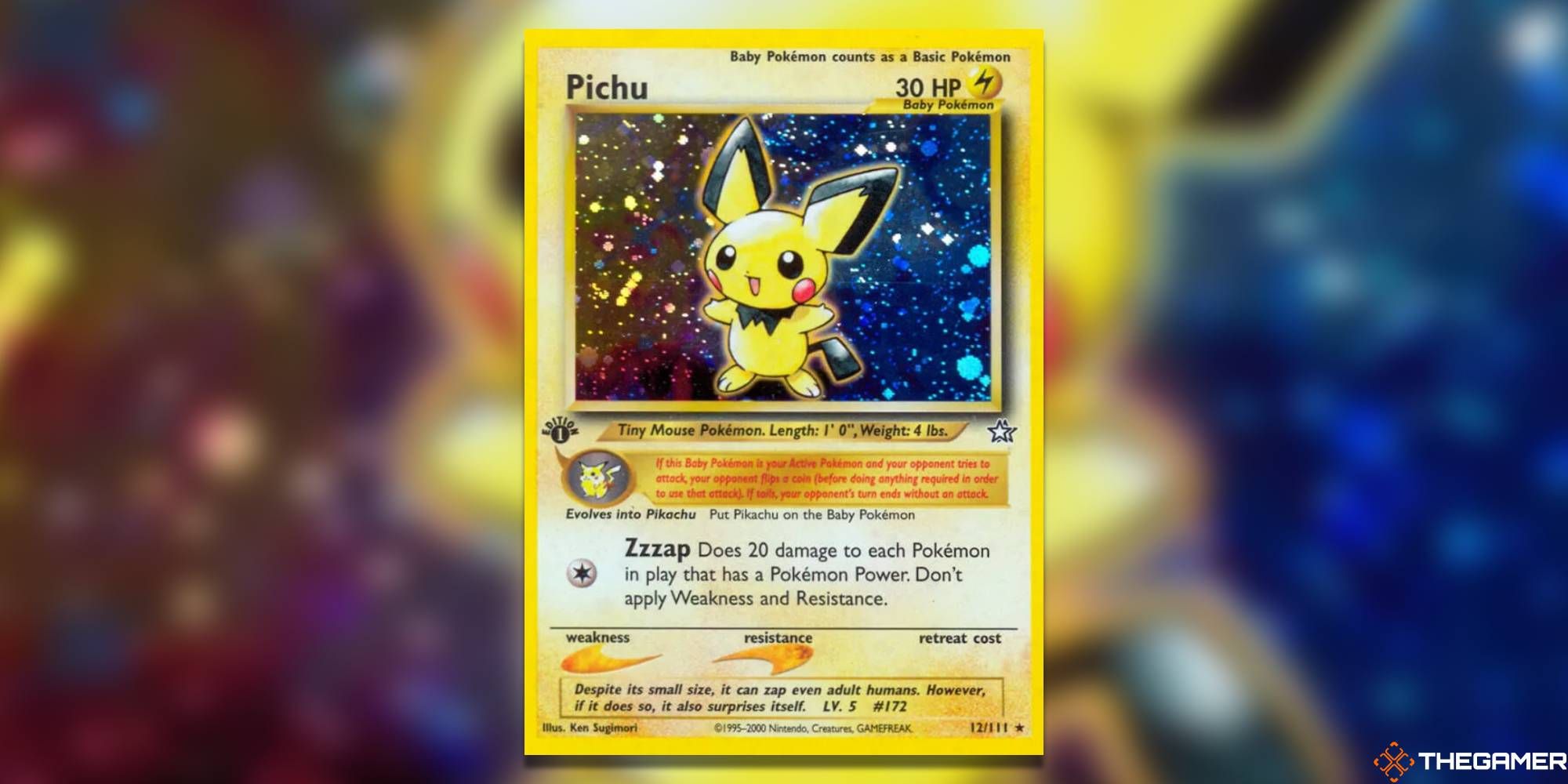 Screenshot of Pichu Pokemon TCG Neo Genesis