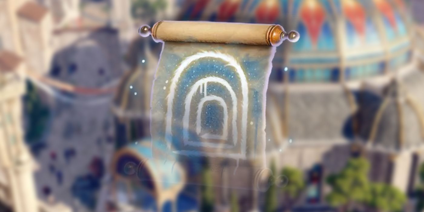 Baldur's Gate 3 Scroll of Dimension Door icon.