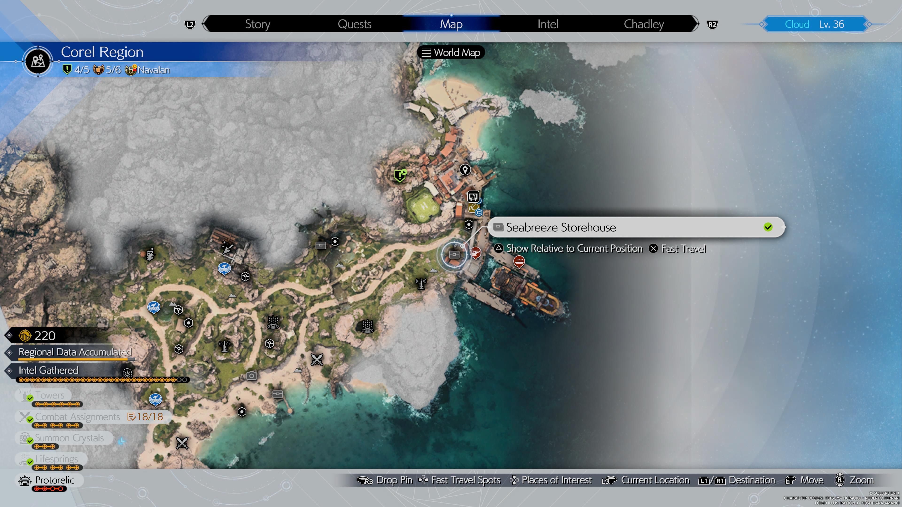 Seabreeze Storehouse cache - FF7 Rebirth