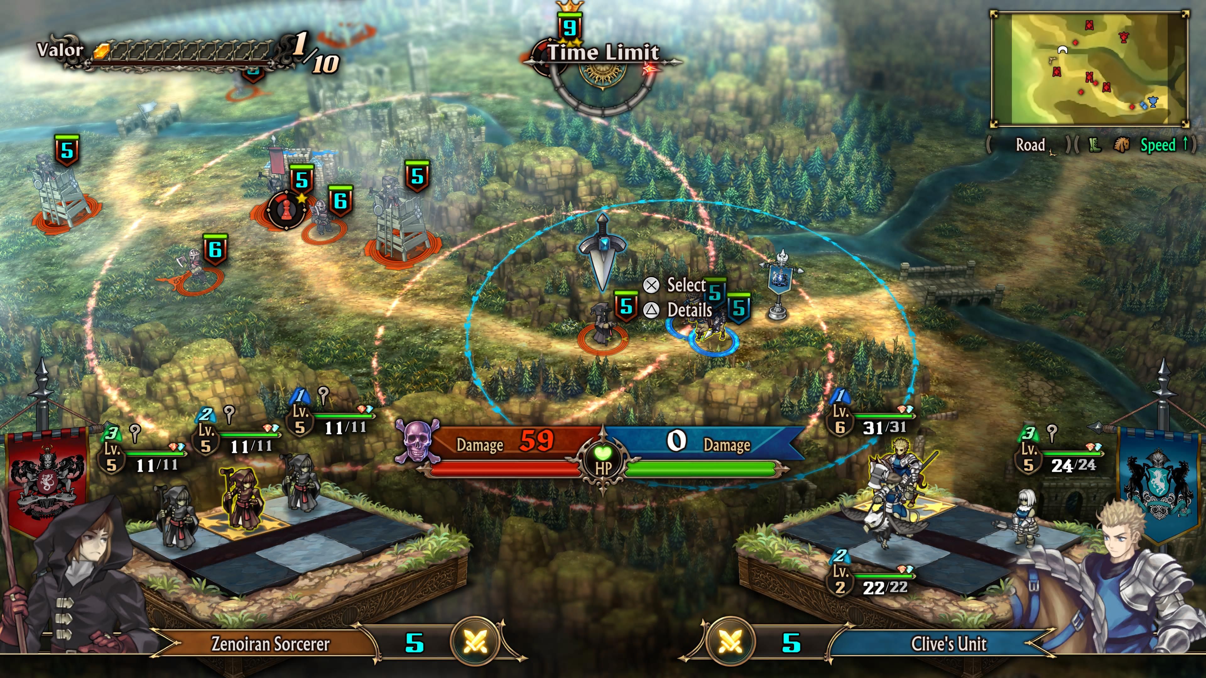 Sending Clive to defeat some Wizards in Unicorn Overlord