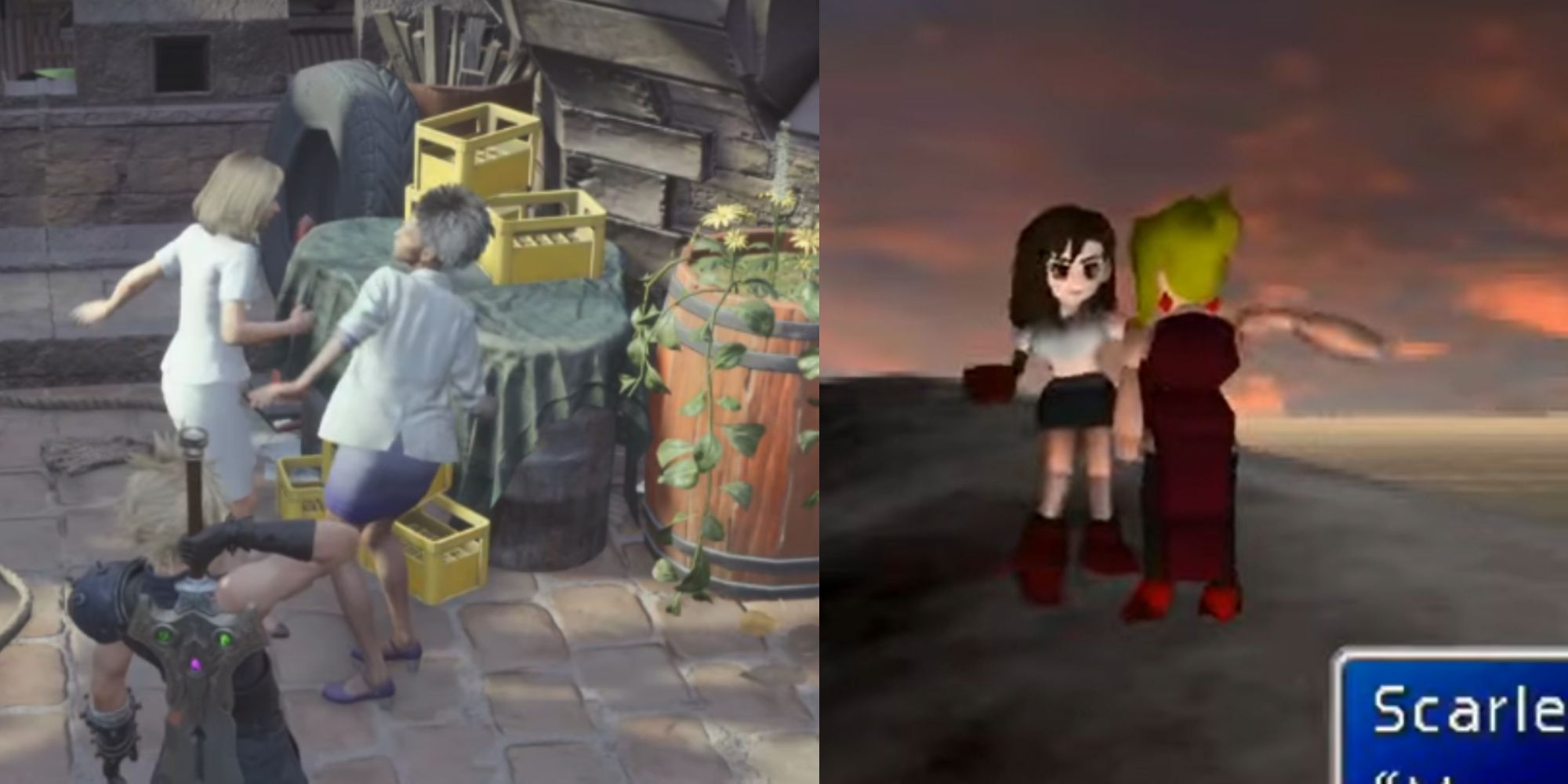 Slap Fight In Final Fantasy 7 Rebrith