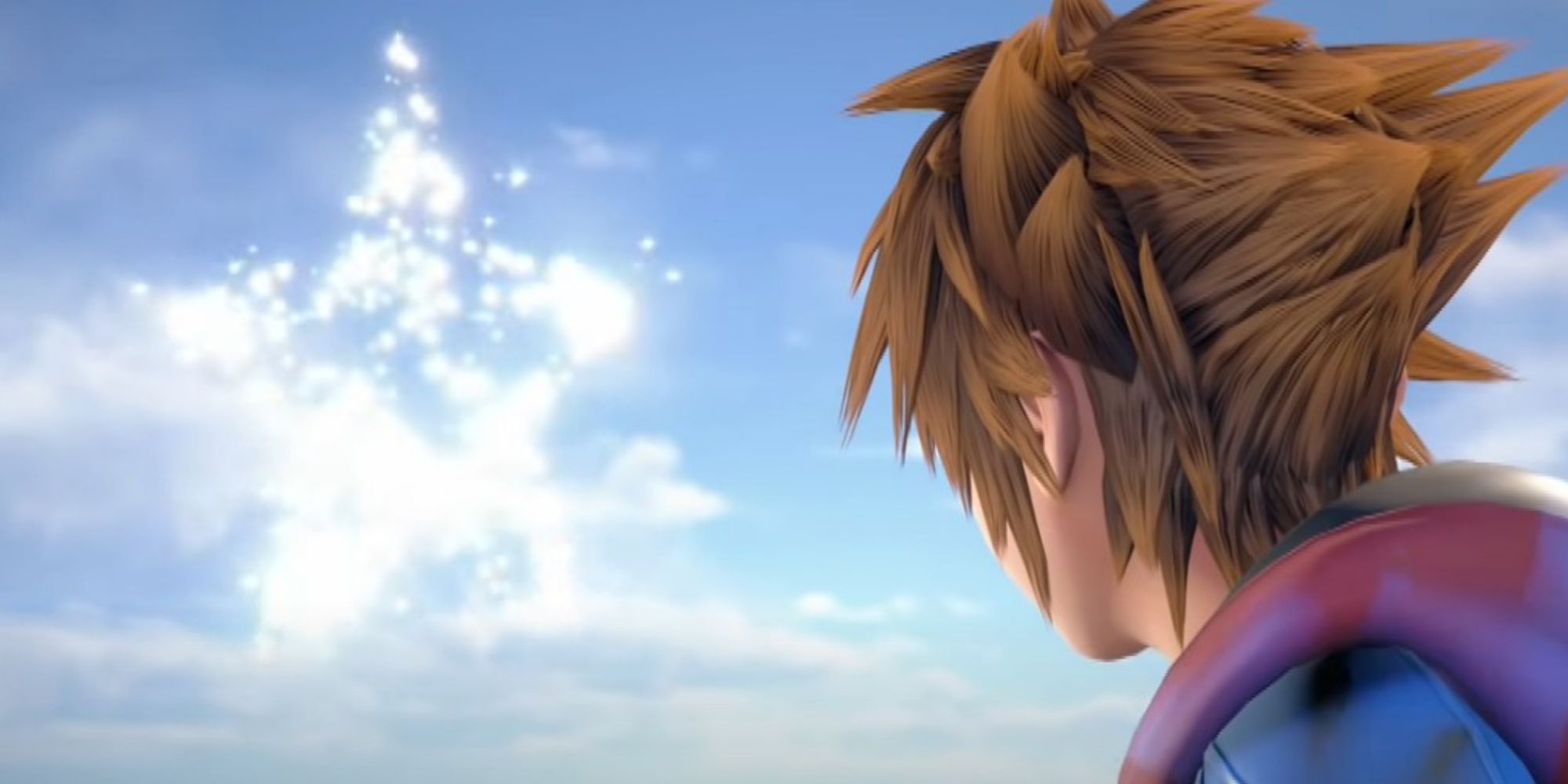 Sora looking at Nameless Star in Kingdom Hearts 3