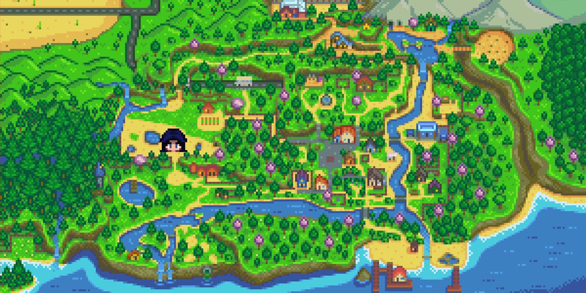 stardew valley map of valley