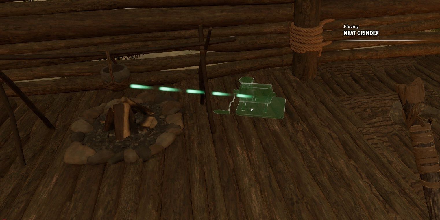 placing meat grinder in nightingale