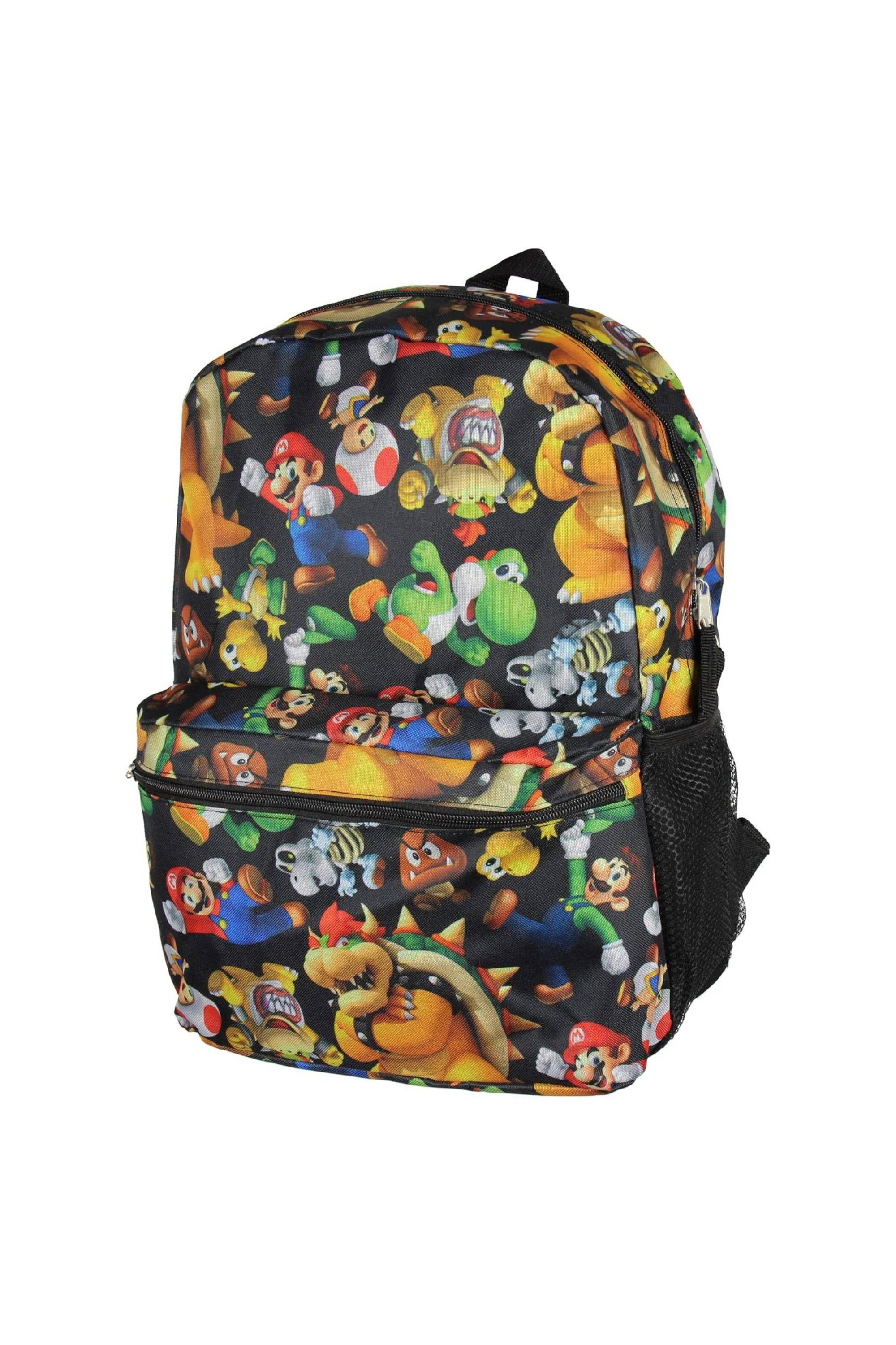 Super Mario Bros. Backpack All Over Character Print 16