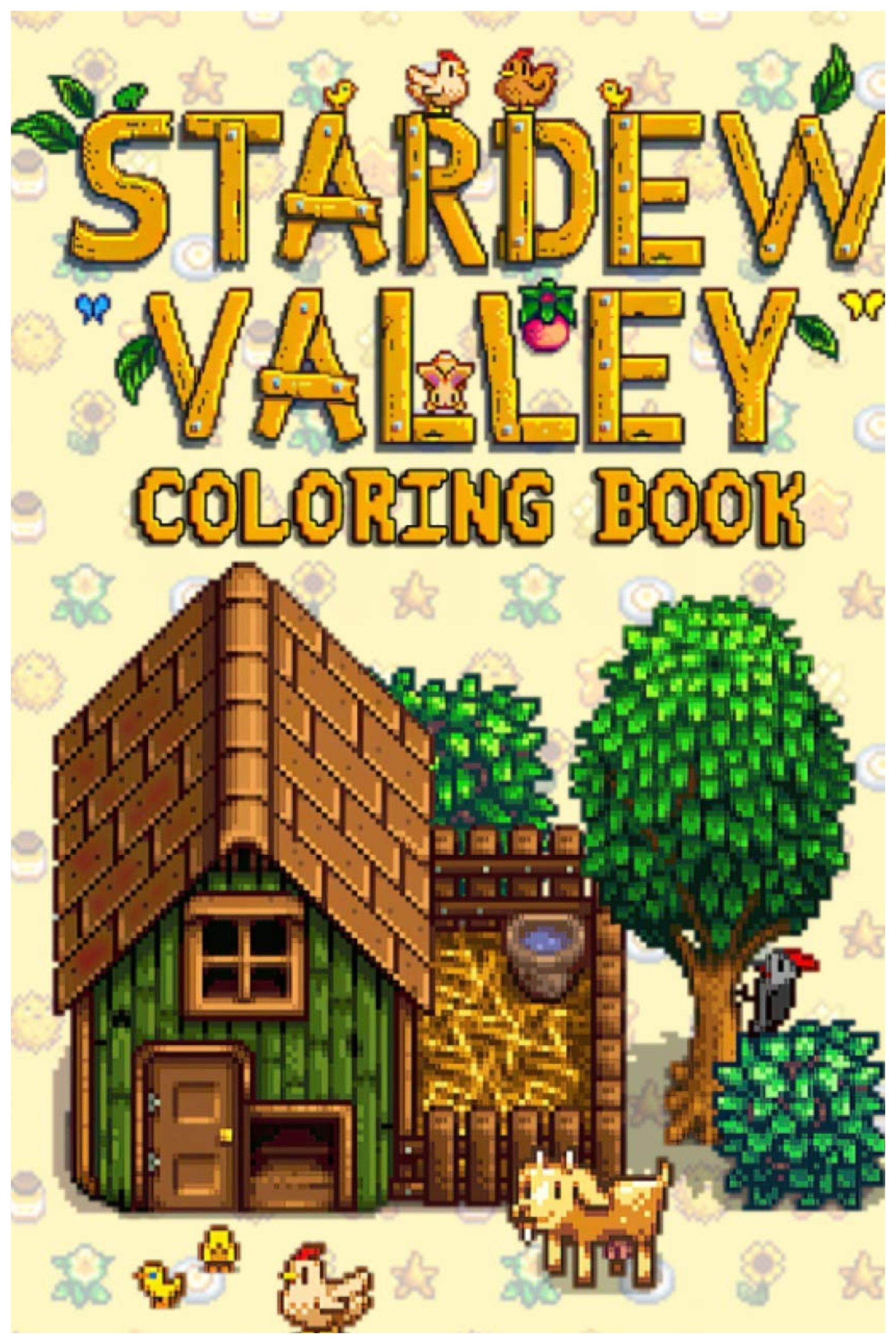 The cover of Yoichi Ito's Stardew Valley Coloring Book.
