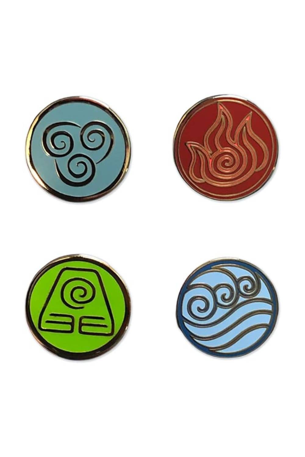The Four Bending Arts Pin Set - Avatar The Last Airbender Collectible Pins