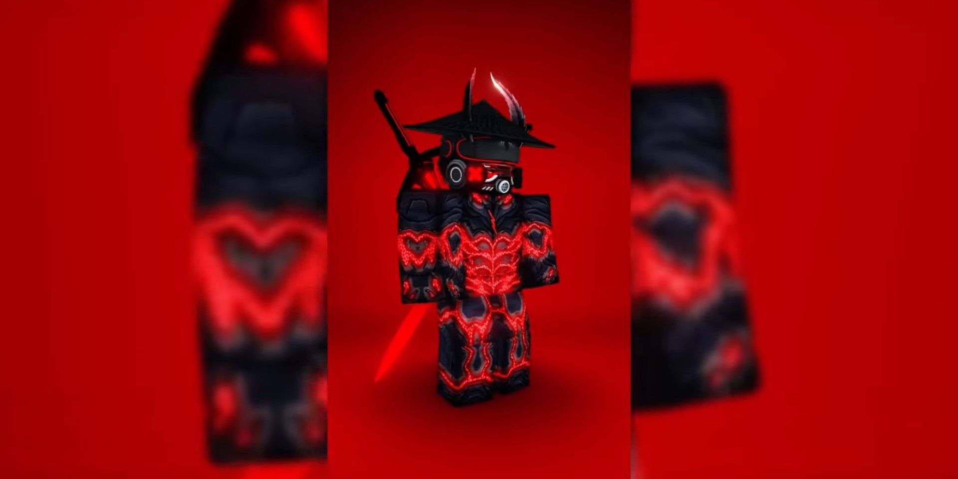 The modern samurai outfit in Roblox.