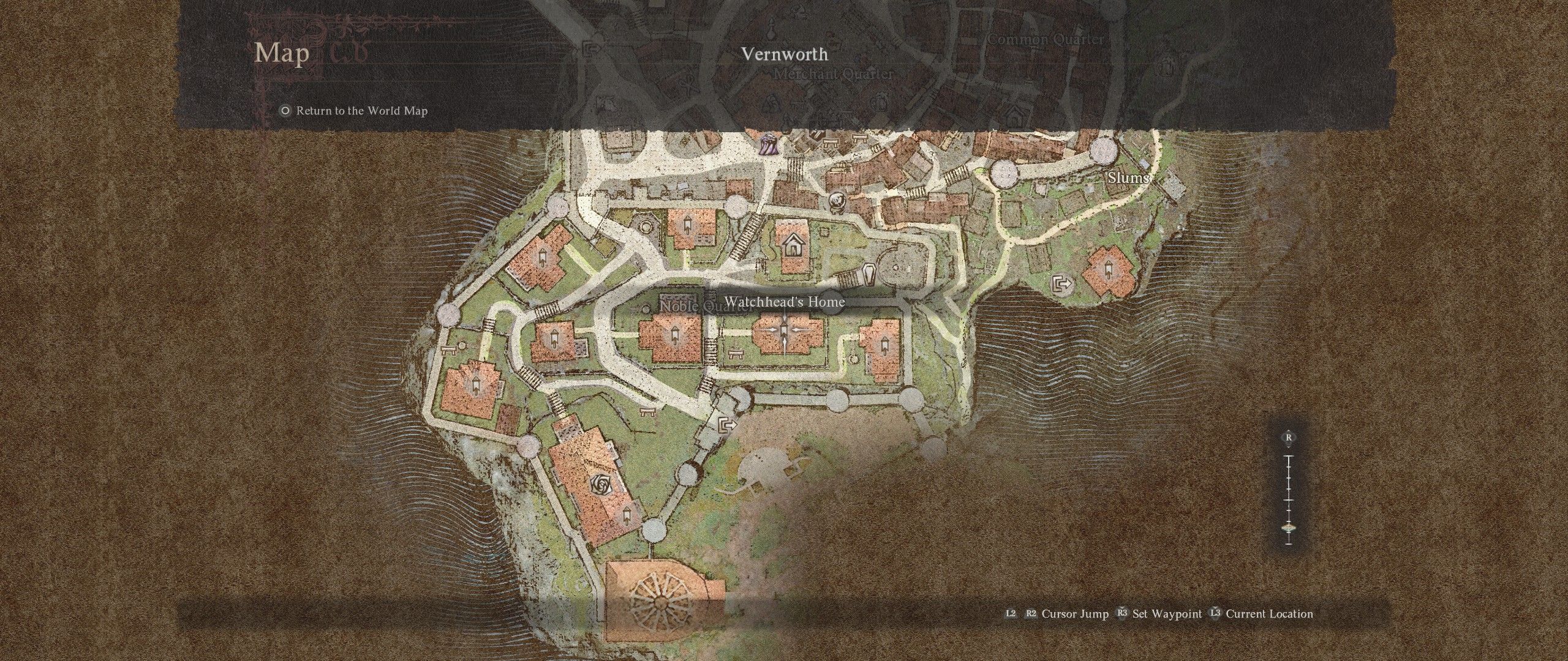 The noble quarter on the map in Dragon's Dogma 2
