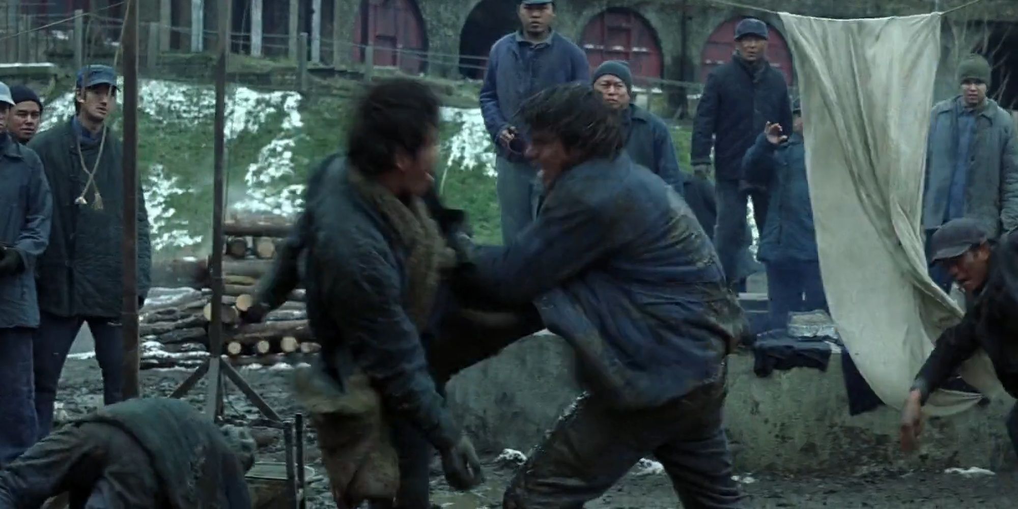 Batman Begins: Bruce Using His Combat Skills To Fight Chinese Prisoners