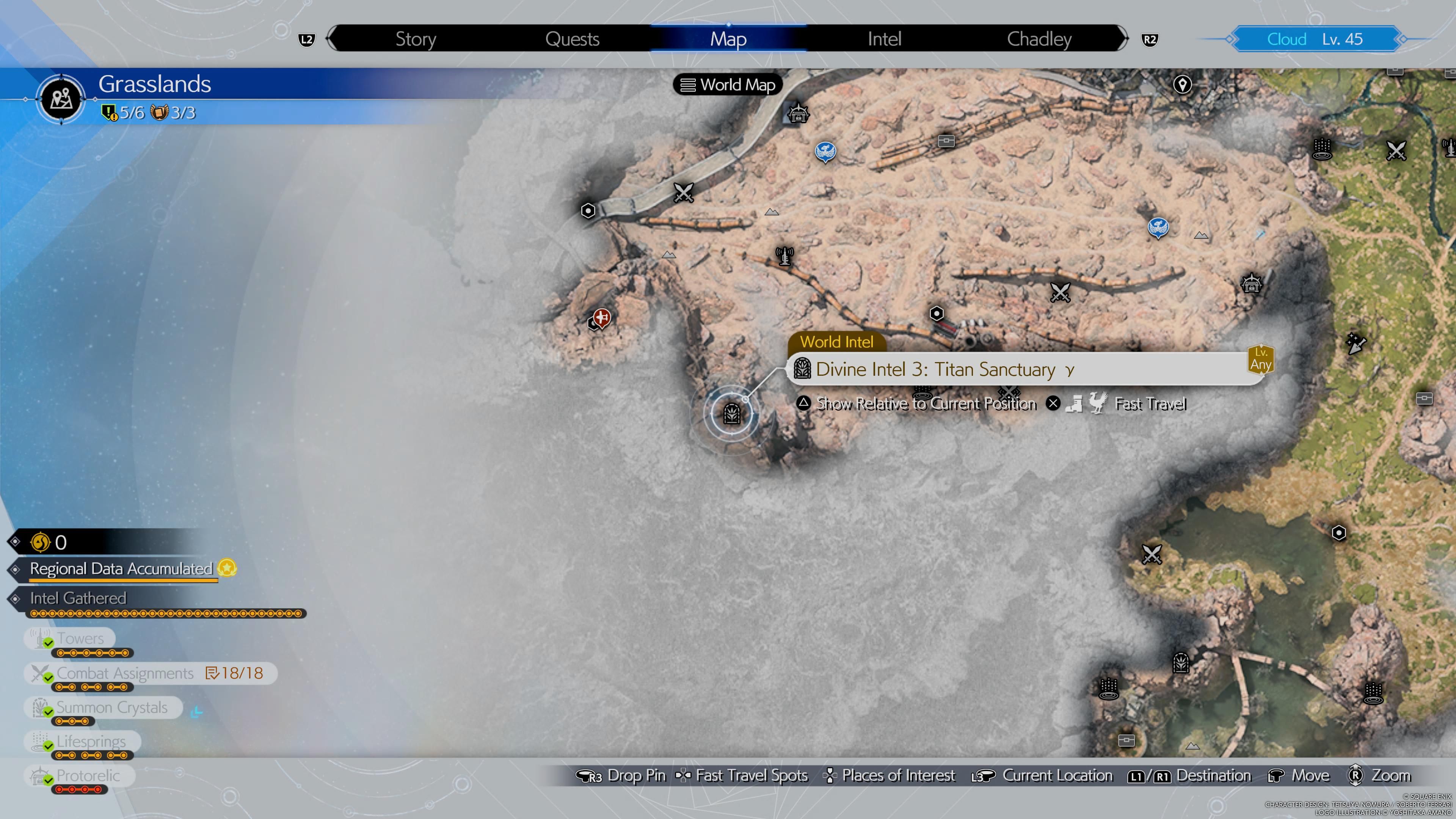 Titan Sanctuary 3 in FF7 Rebirth Grasslands