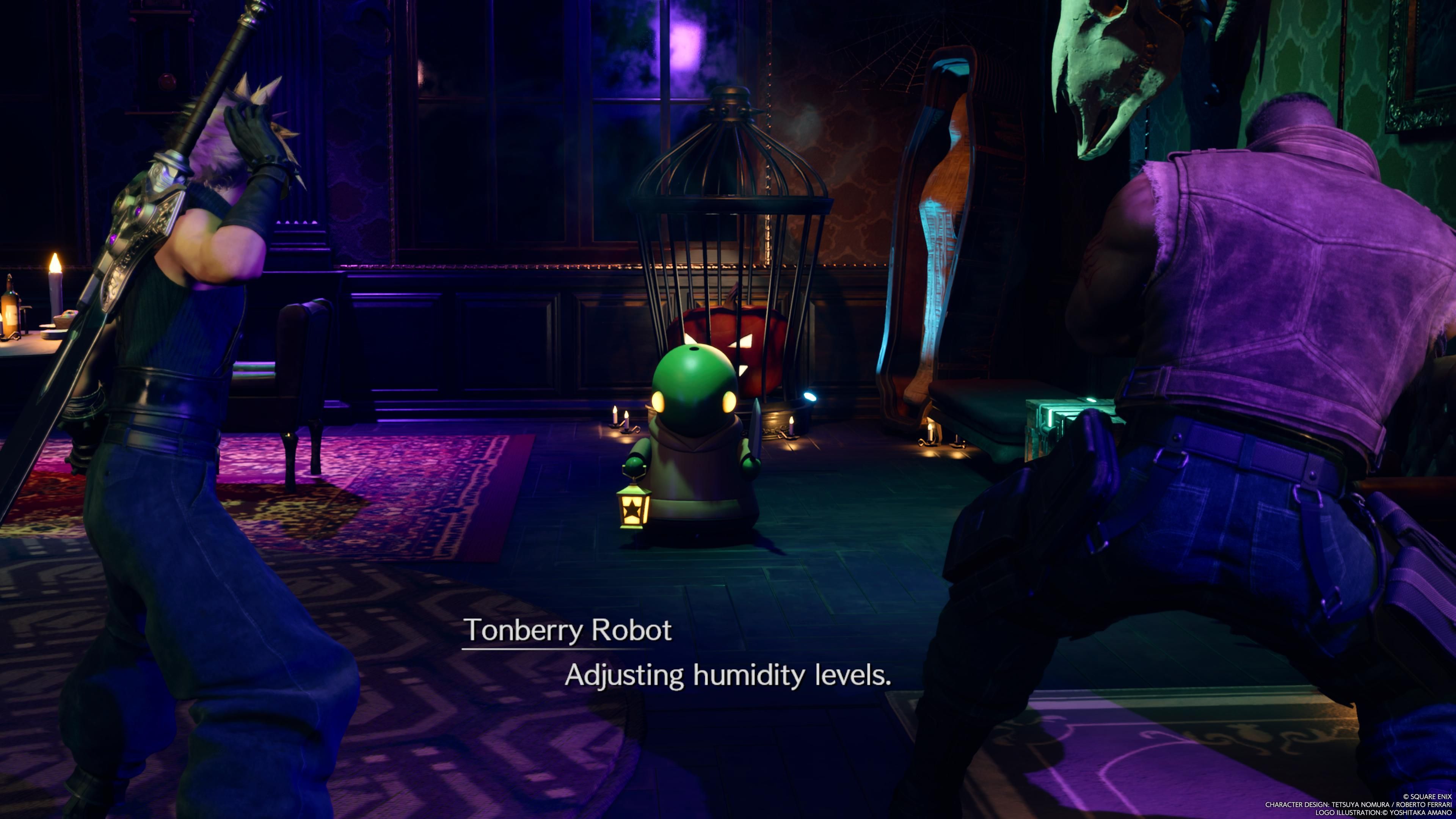 Tonberry adjusts Ghost Square's humidity levels in FF7 Rebirth